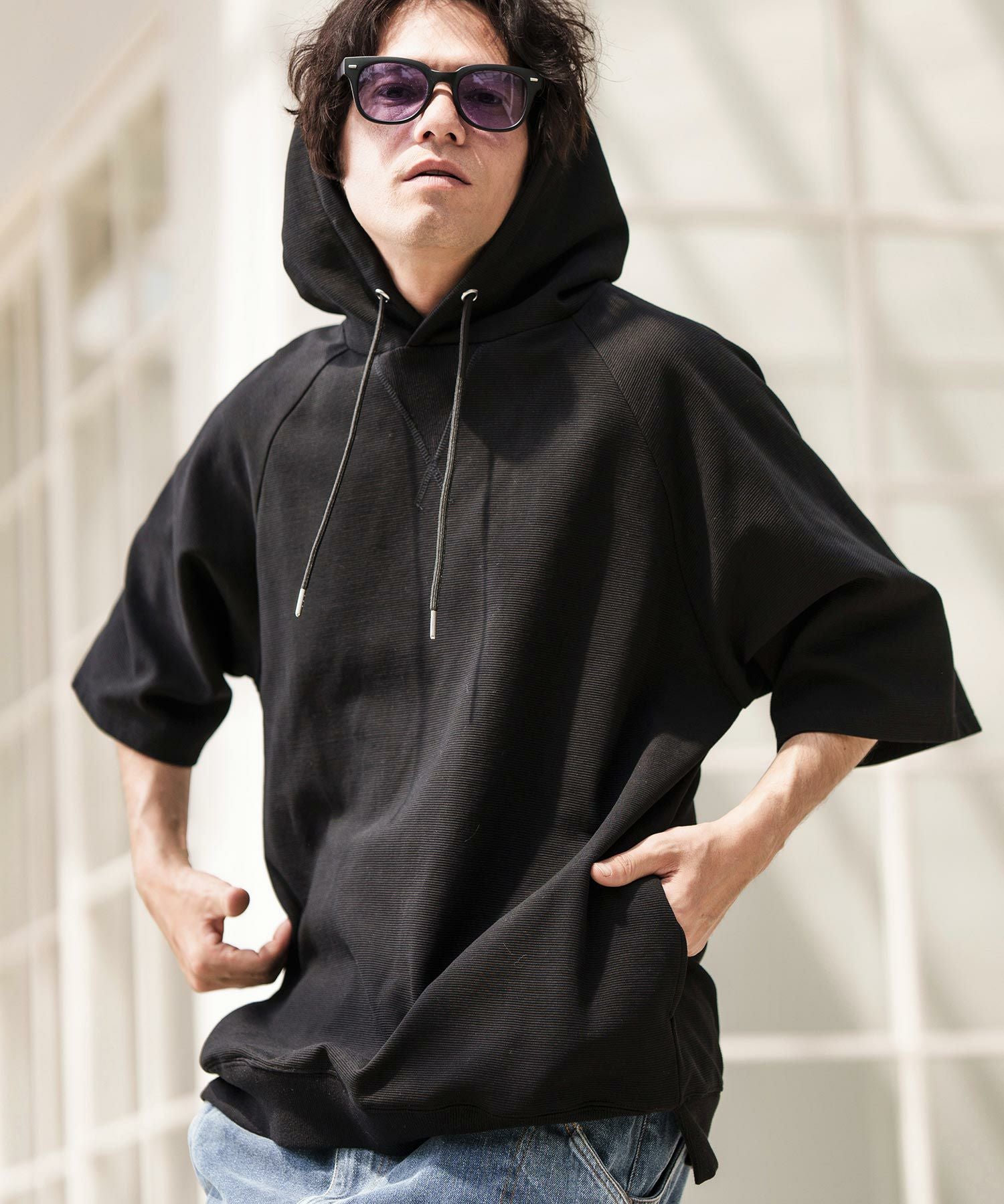 50%OFF【CAMBIO(カンビオ)】Ripple Short Sleeve Parka パーカー