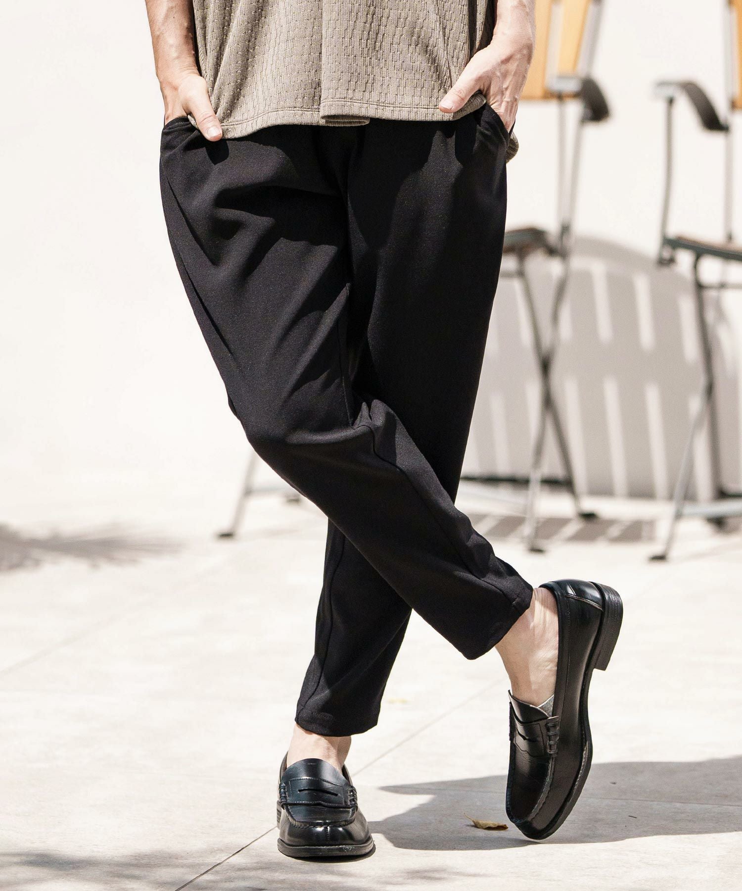 CAMBIO サルエルテーパードストレッチパンツ 30%OFF【CAMBIO(カンビオ)】Suede Ponti Cut Pants サルエル