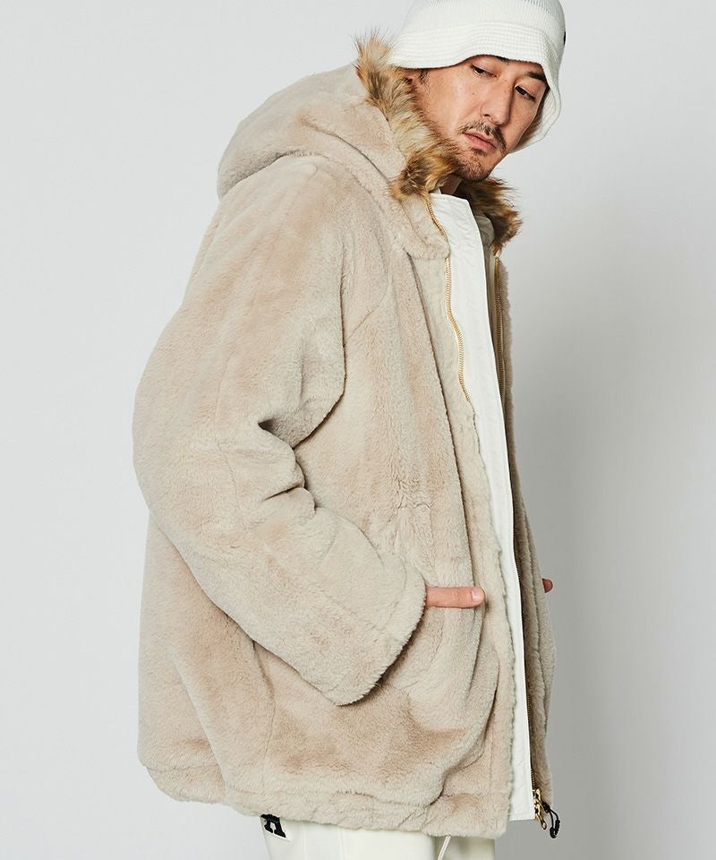 ACANTHUS(アカンサス)】muta Faux Fur N-3B フェイクファージャケット