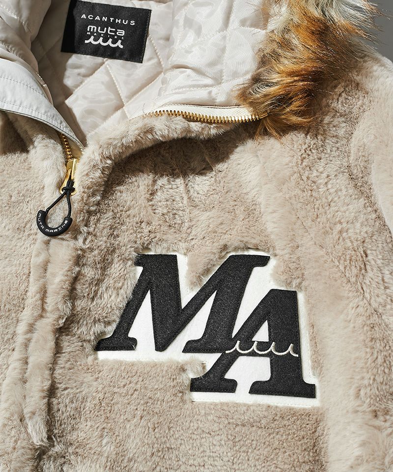 muta ファーアウター ACANTHUS(アカンサス)】muta Faux Fur N-3B フェイクファージャケット