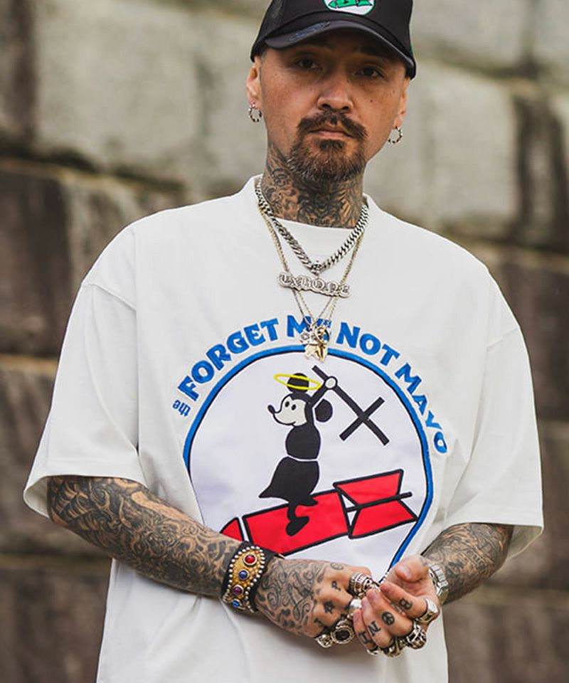 50%OFF【MAYO(メイヨー)】FORGET ME NOT MAYO Embroidery short Sleeve