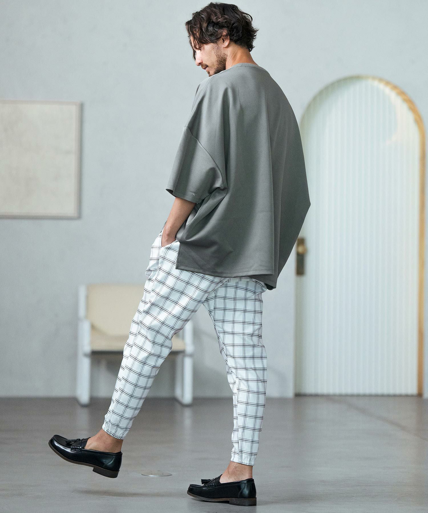 Magine(マージン)】Hyper stretch twill tapered pants テーパード