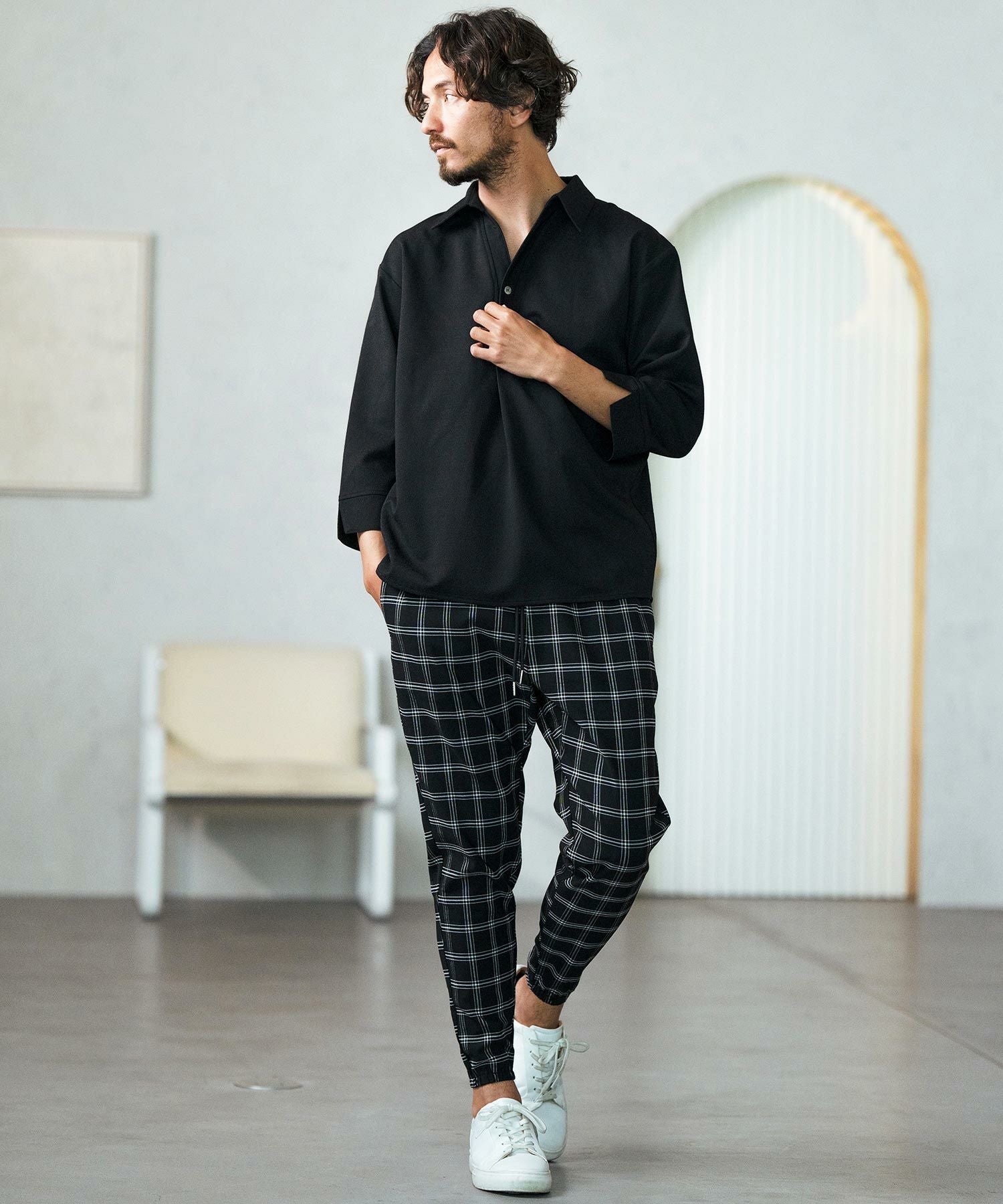 Magine(マージン)】Hyper stretch twill tapered pants テーパード