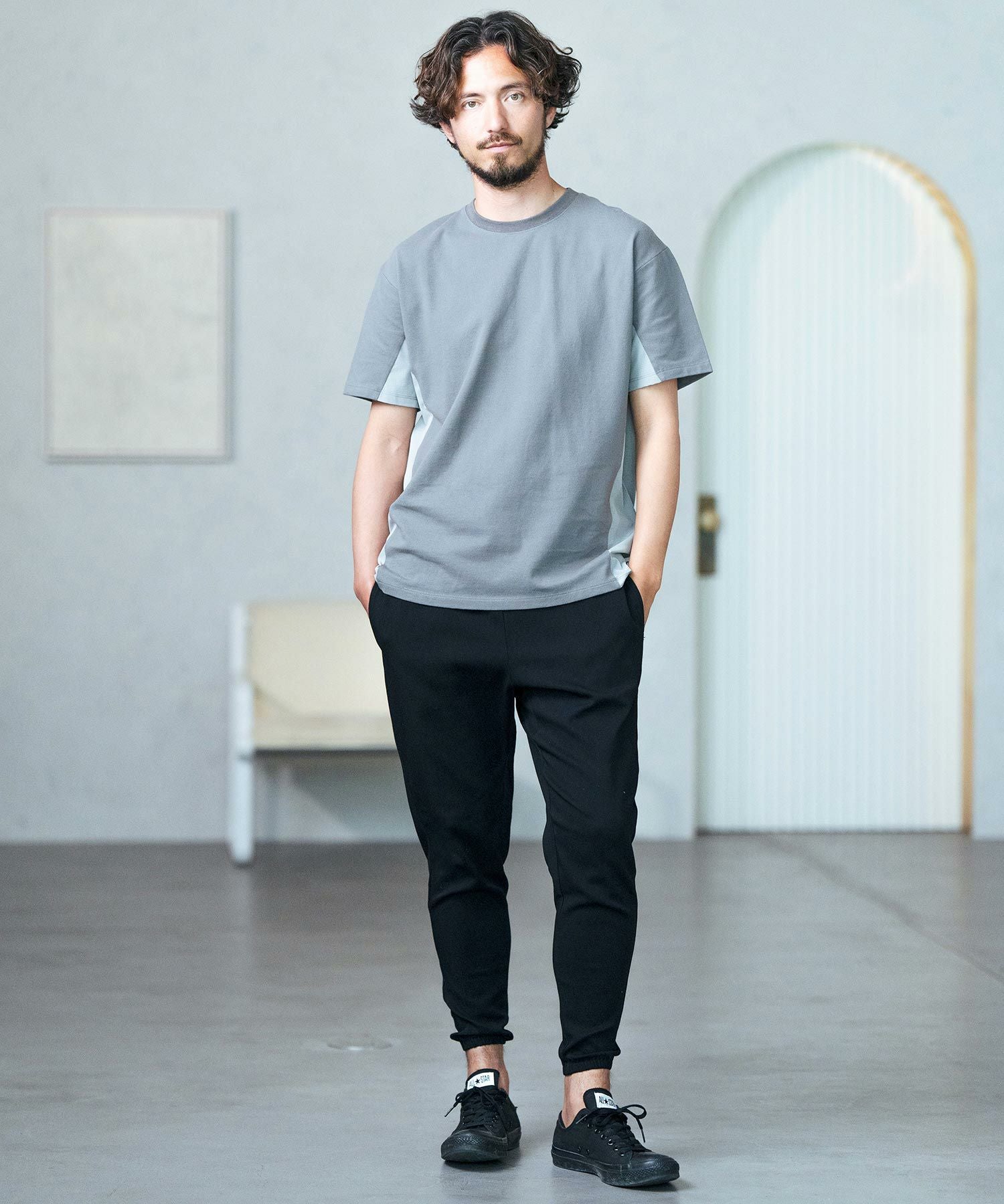 Magine(マージン)】Hyper stretch twill tapered pants テーパード