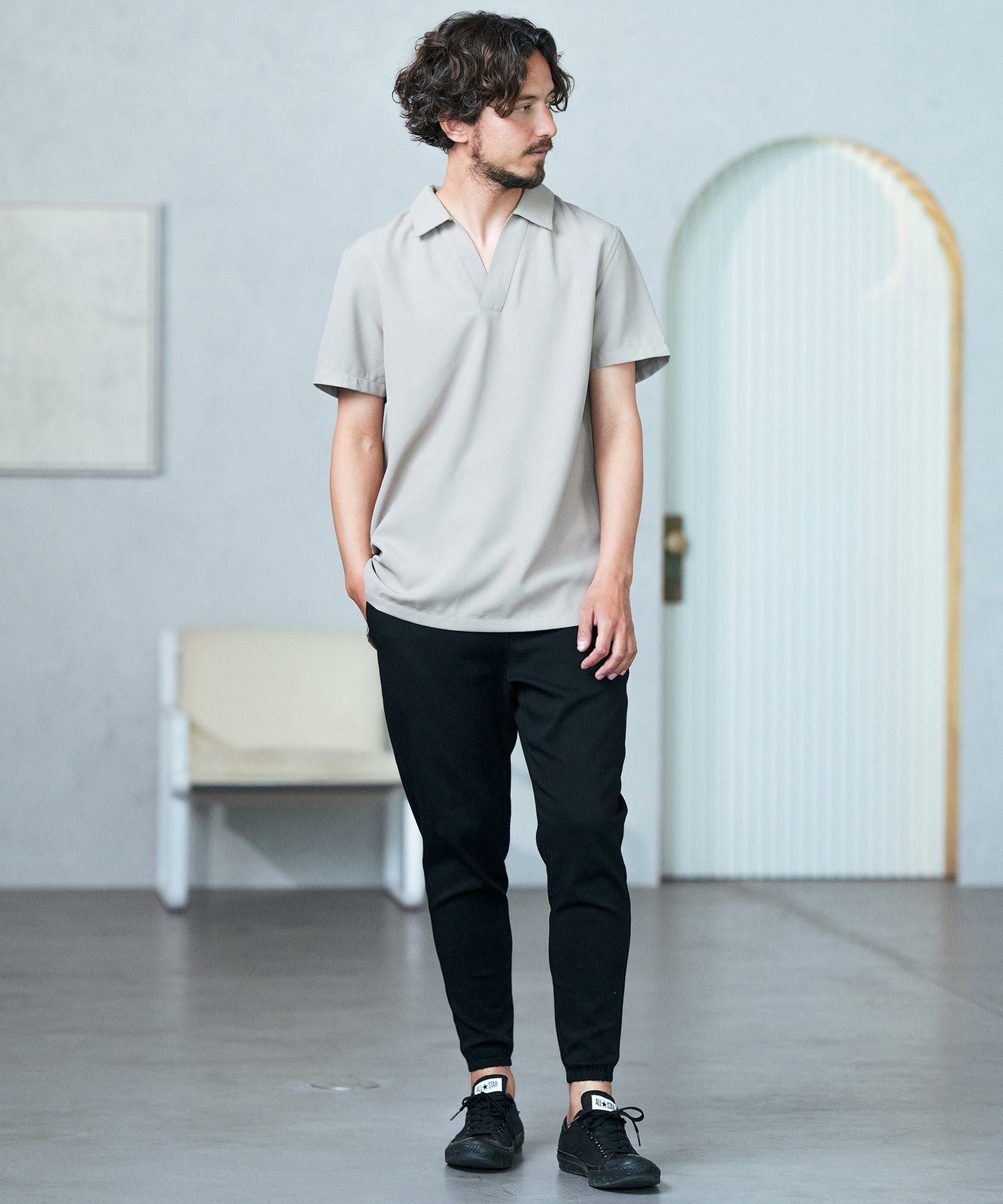 Magine(マージン)】Hyper stretch twill tapered pants テーパード