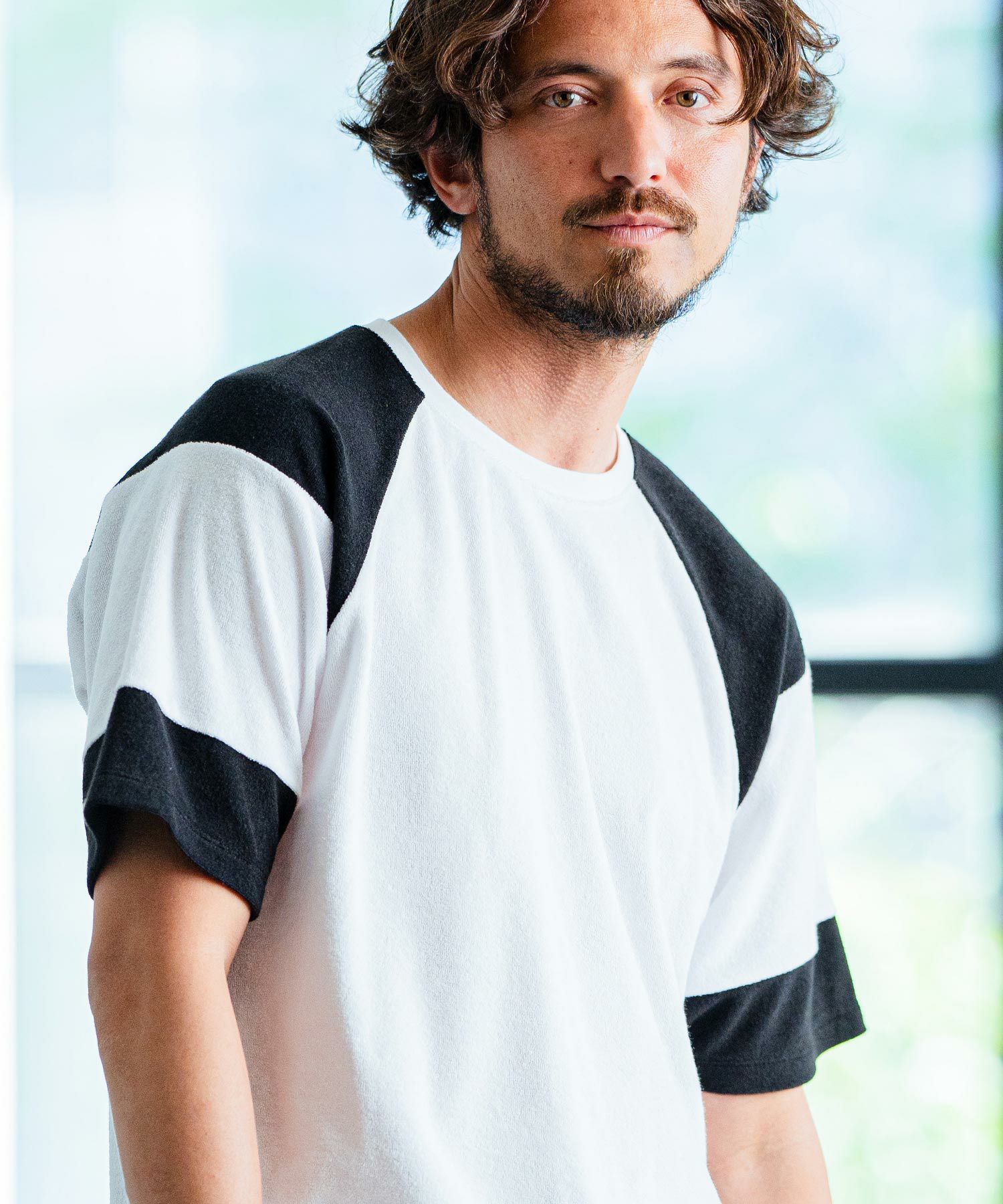 30%OFF【Magine(マージン)】Color scheme pile material T-shirt T