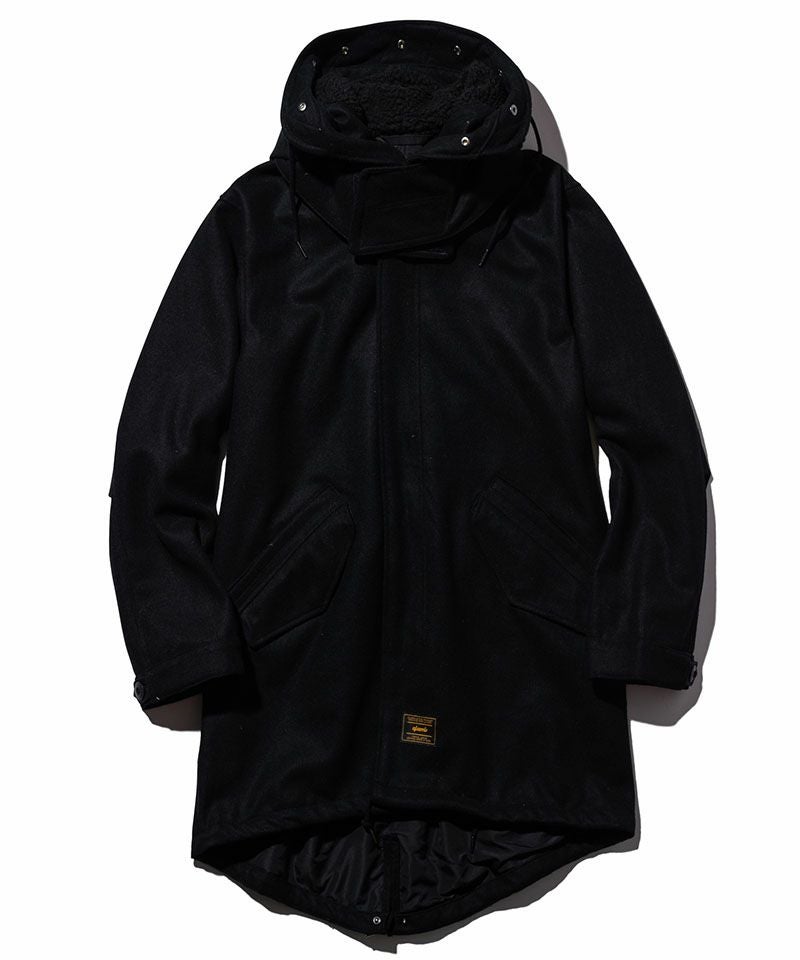 glamb⭐︎メンズ3 グラム モッズコート 金ボタン Pコート レッド モード glamb(グラム)】High Neck Mods Coat ハイネックモッズコート(GB0324