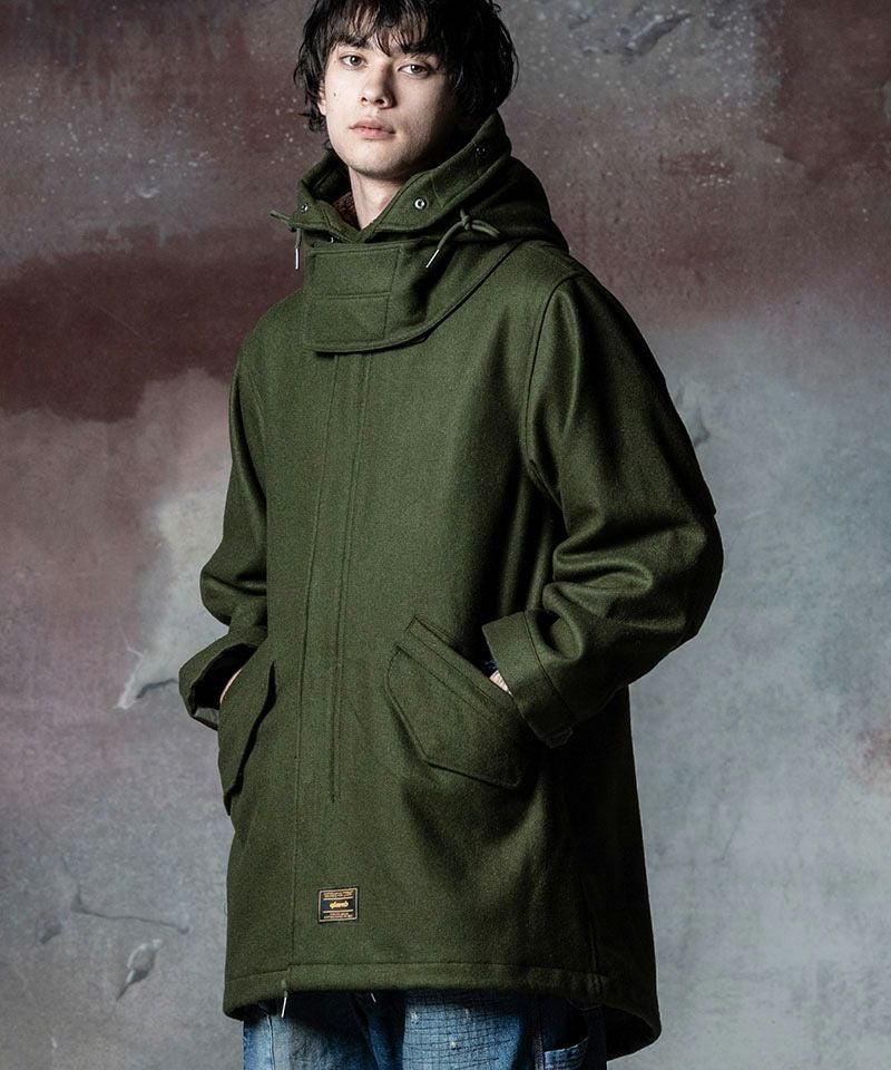 ダークブラウン ハイネック モッズコート glamb（グラム） モッズコート コート High Neck Mods Coat