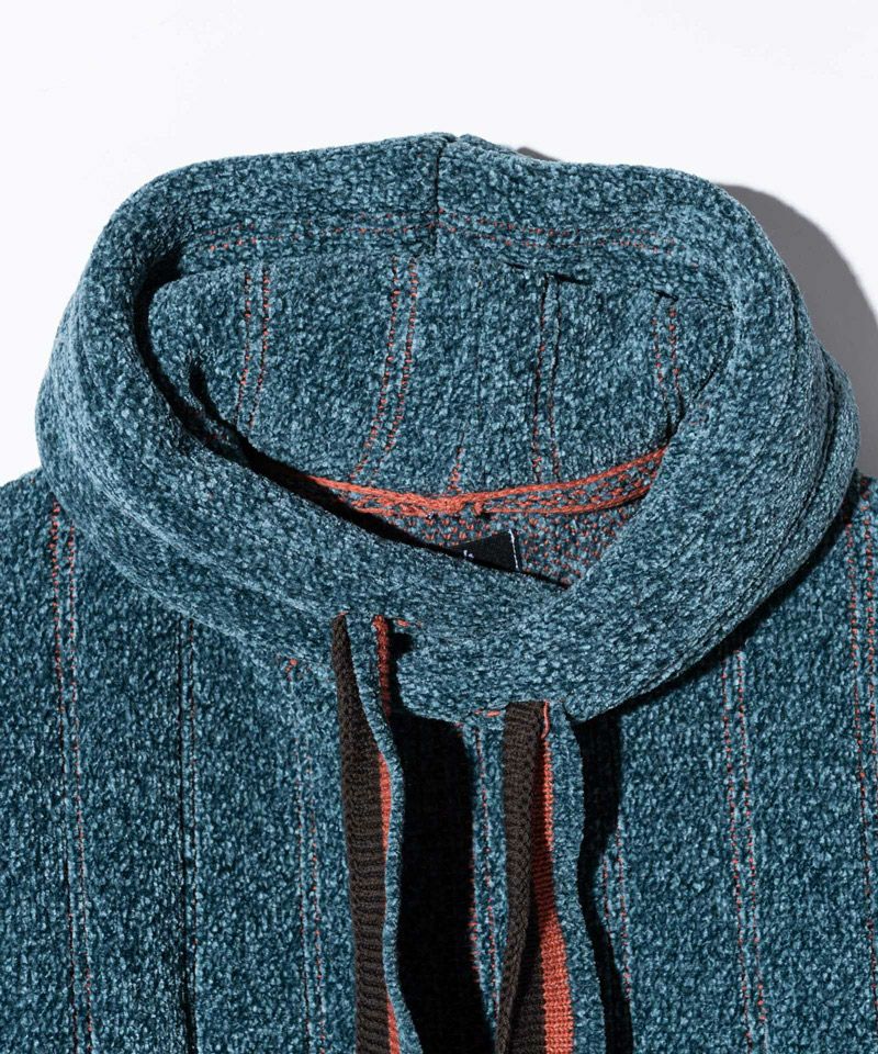 20%OFF【glamb(グラム)】Striped Knit Hoodie ストライプニット
