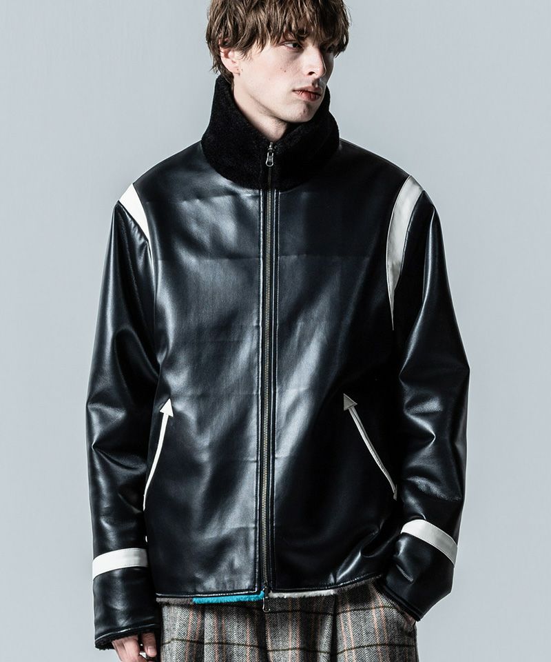 glamb(グラム)】Reversible Boa Jacket リバーシブルボアジャケット 