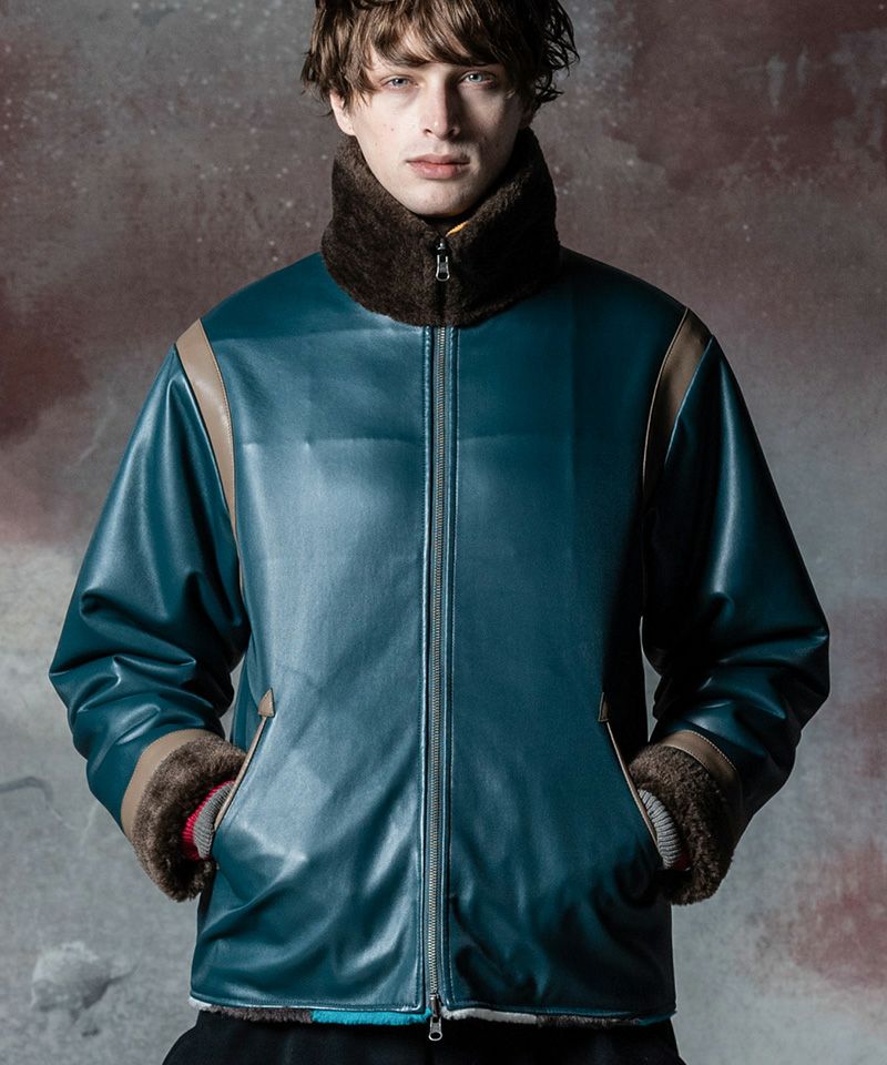 glamb(グラム)】Reversible Boa Jacket リバーシブルボアジャケット