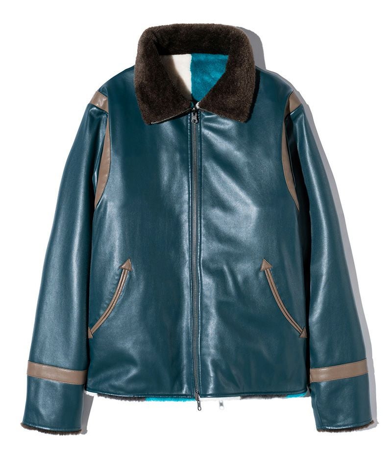 glamb(グラム)】Reversible Boa Jacket リバーシブルボアジャケット