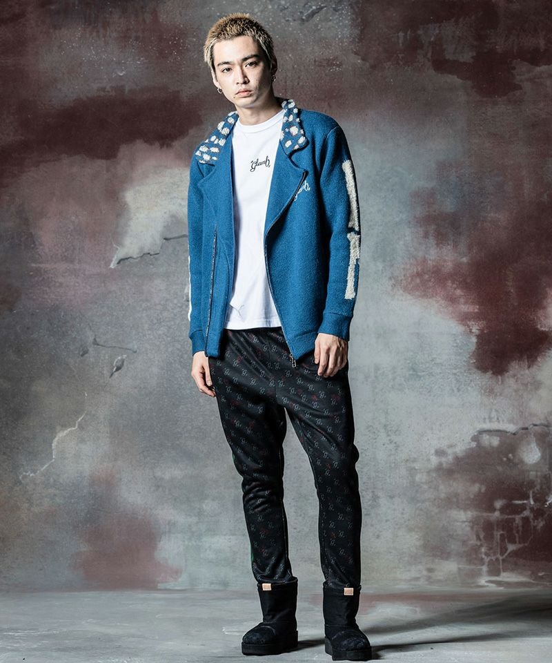20%OFF【glamb(グラム)】Knit Riders Jacket ニットライダース