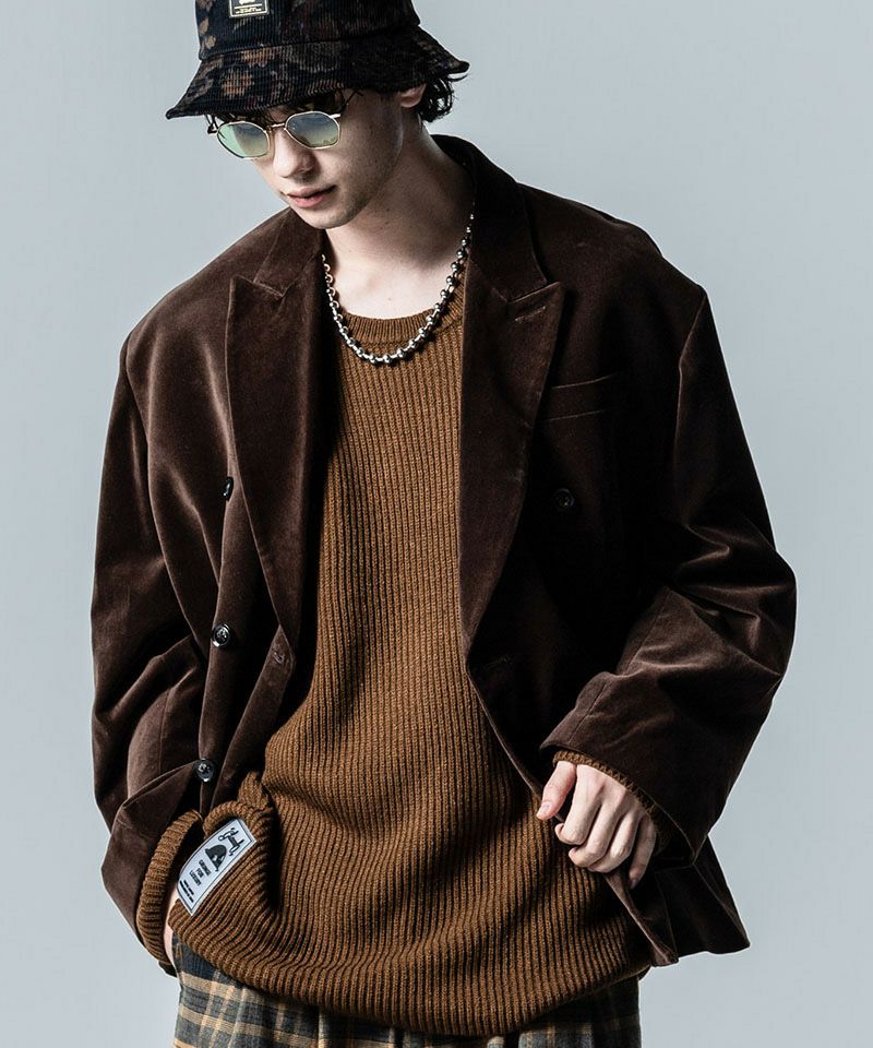 30%OFF【glamb(グラム)】Oversize Velveteen Tailored Jacket オーバー