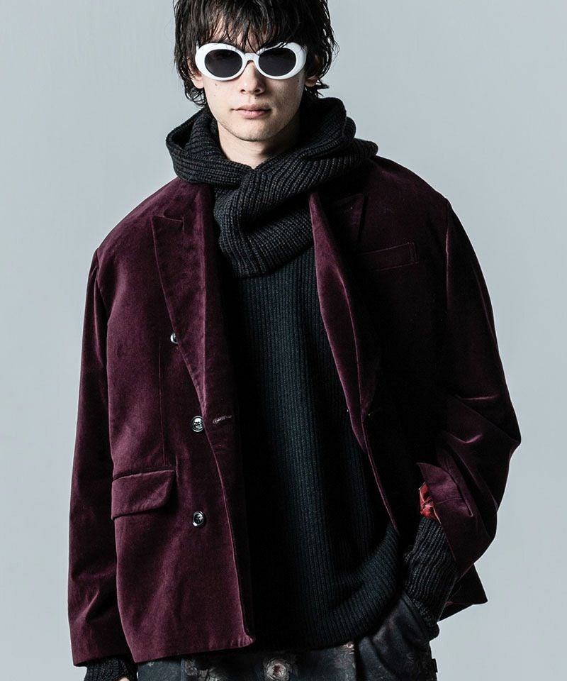 30%OFF【glamb(グラム)】Oversize Velveteen Tailored Jacket オーバー