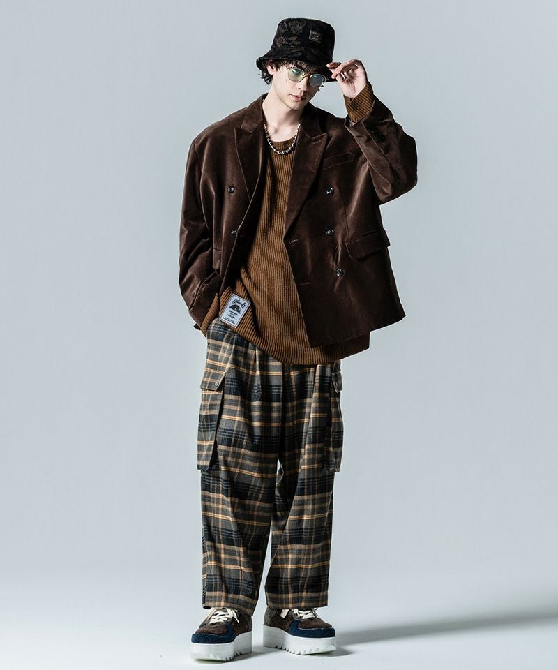 30%OFF【glamb(グラム)】Oversize Velveteen Tailored Jacket オーバー 