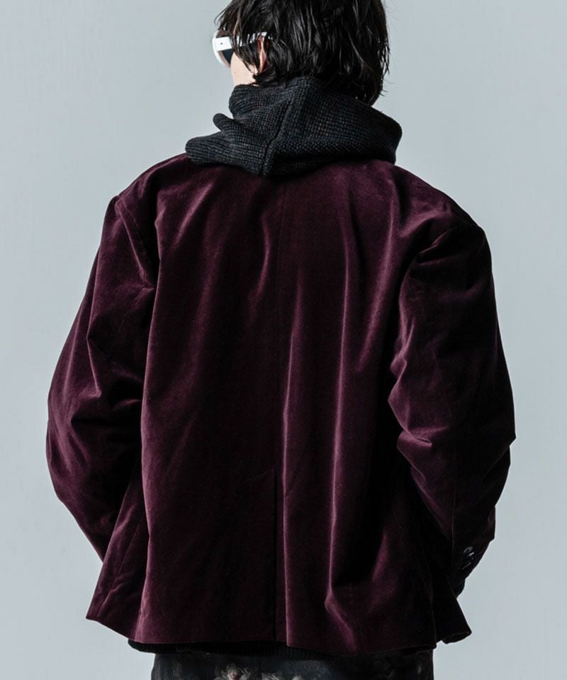 30%OFF【glamb(グラム)】Oversize Velveteen Tailored Jacket オーバー 
