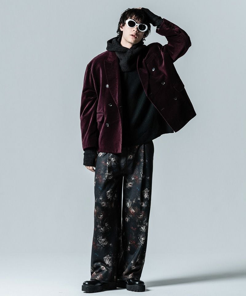 30%OFF【glamb(グラム)】Oversize Velveteen Tailored Jacket オーバー 