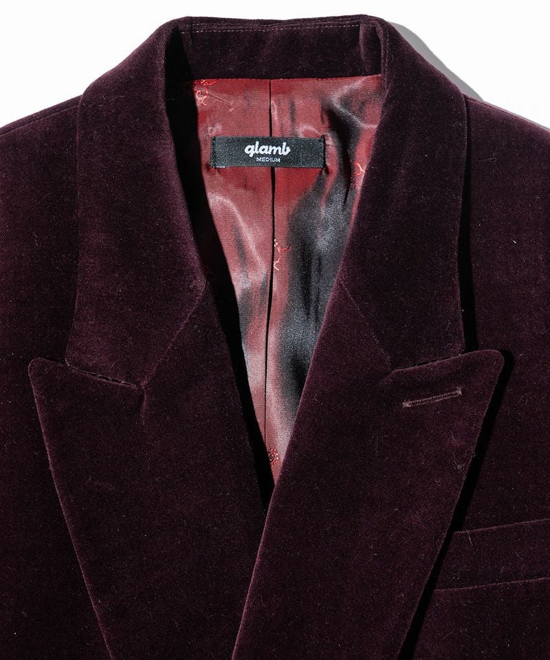 30%OFF【glamb(グラム)】Oversize Velveteen Tailored Jacket オーバー 