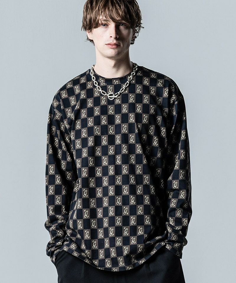 30%OFF【glamb(グラム)】Monogram Long Sleeves T-Shirt モノグラム 