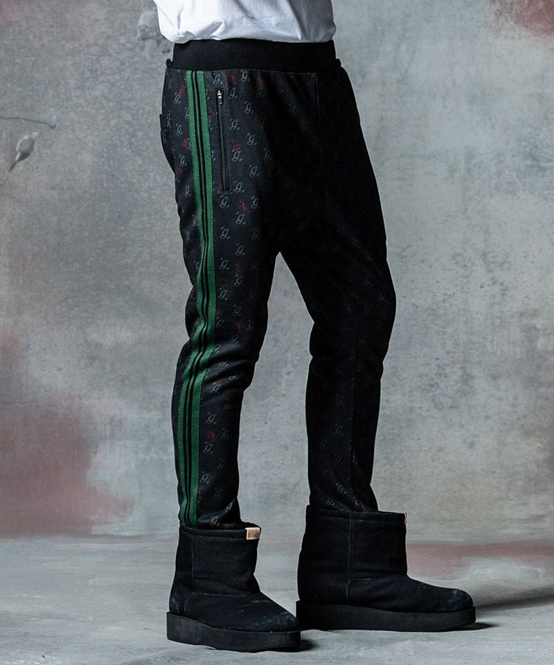 30%OFF【glamb(グラム)】Casino Monogram Pants モノグラムジャージ