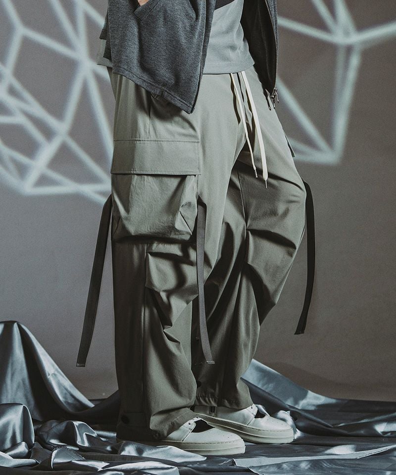 新品未使用 TATRAS カーゴパンツ 平成 テック ノームコア y2k Ten c - GARMENT DYED NYLON TACTEL CARGO / カーゴパンツ (ブラック