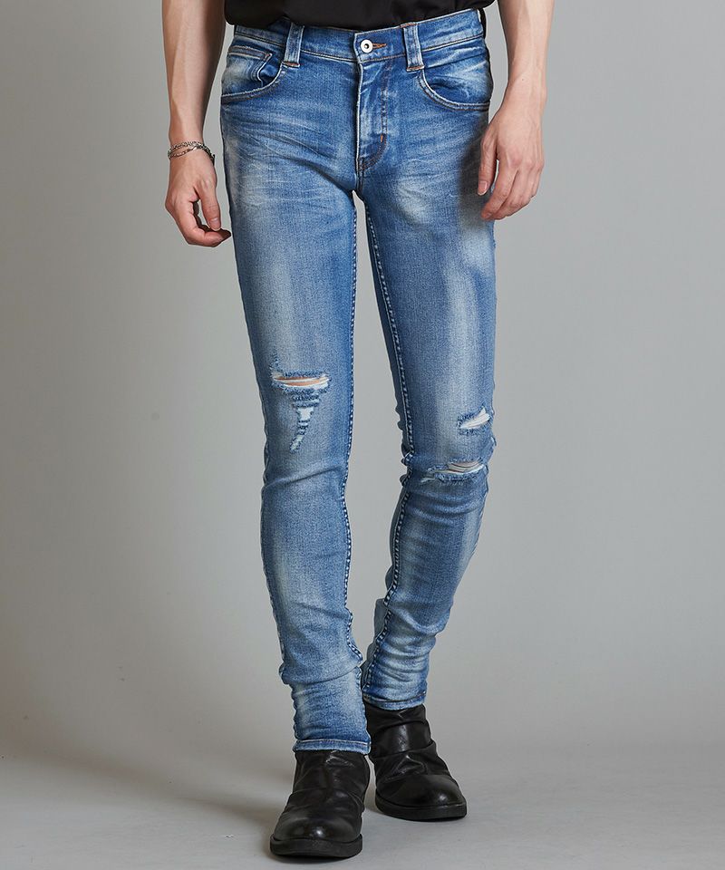 50%OFF【NO ID.(ノーアイディー)】ｱﾙﾃｨﾒｯﾄｽﾄﾚｯﾁﾃﾞﾆﾑﾀﾞﾒｰｼﾞｽｷﾆｰPT 