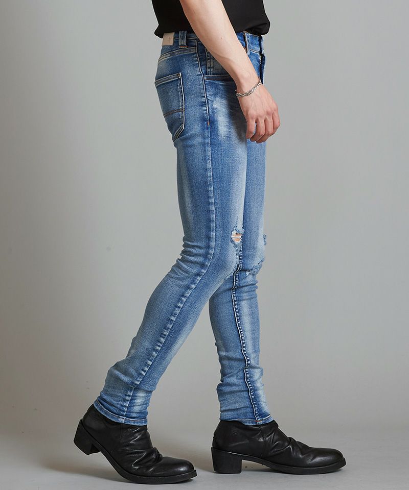 50%OFF【NO ID.(ノーアイディー)】ｱﾙﾃｨﾒｯﾄｽﾄﾚｯﾁﾃﾞﾆﾑﾀﾞﾒｰｼﾞｽｷﾆｰPT