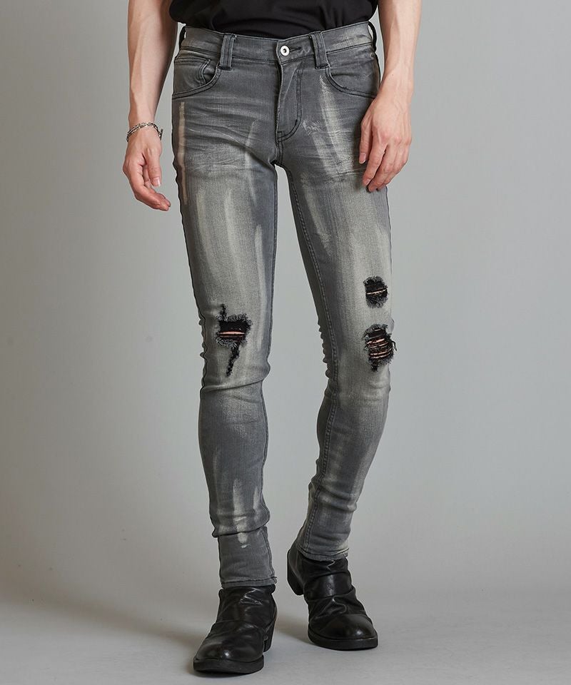 50%OFF【NO ID.(ノーアイディー)】ｱﾙﾃｨﾒｯﾄｽﾄﾚｯﾁﾃﾞﾆﾑﾀﾞﾒｰｼﾞｽｷﾆｰPT 