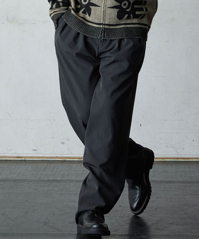 パンツ EGO TRIPPING WIDE FOLDBACK TROUSERS(CH) EGO TRIPPING(エゴトリッピング)】TAPERTECH トラウザーパンツ(626305
