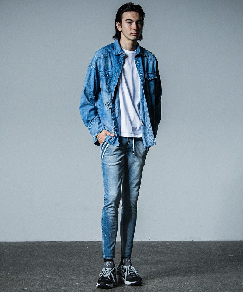 50%OFF【RESOUND CLOTHING(リサウンドクロージング)】EX denim jersey
