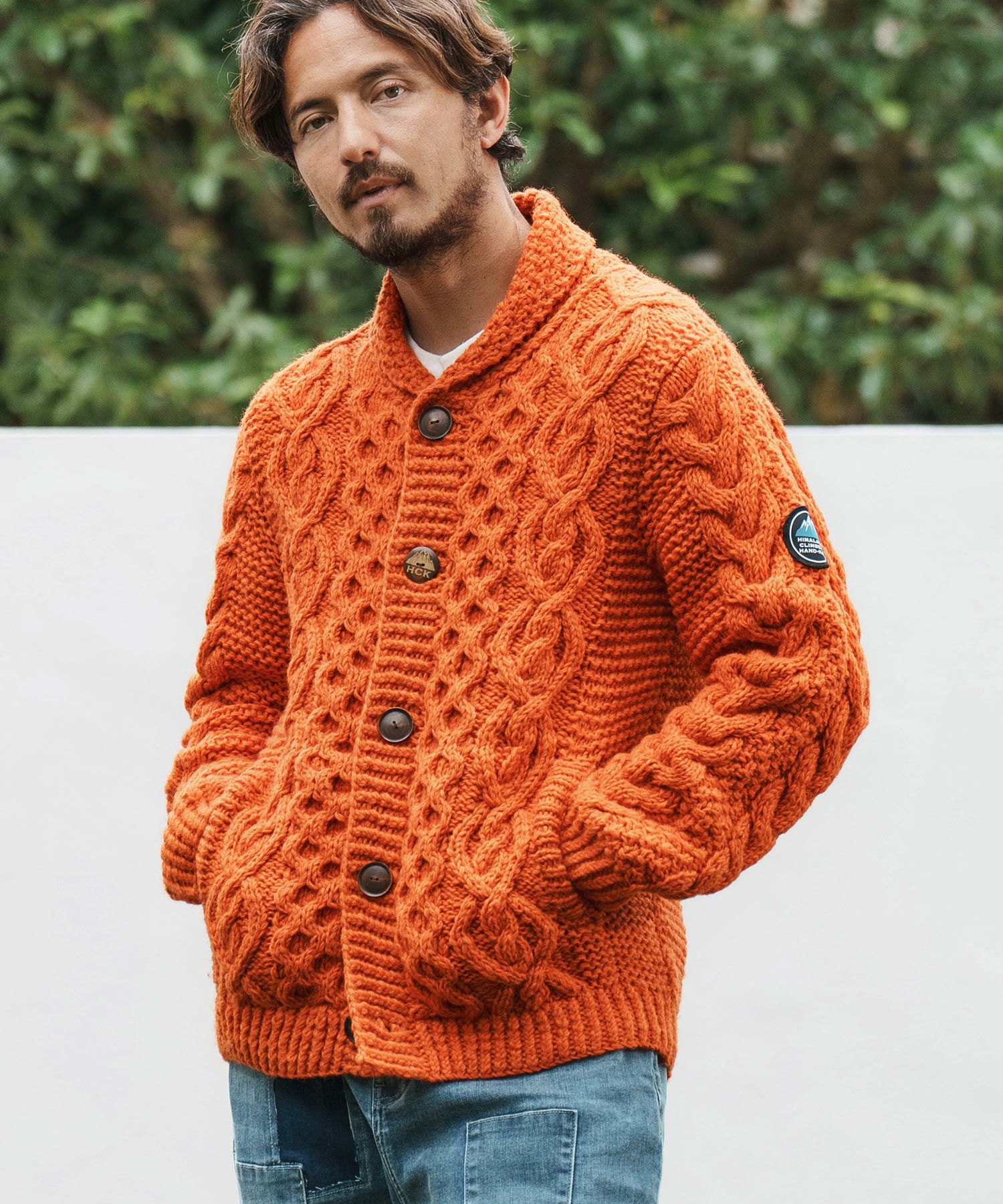 CAMBIO(カンビオ)】【HIMALAYAN CLIMBERS HAND-KNIT】手編みショール