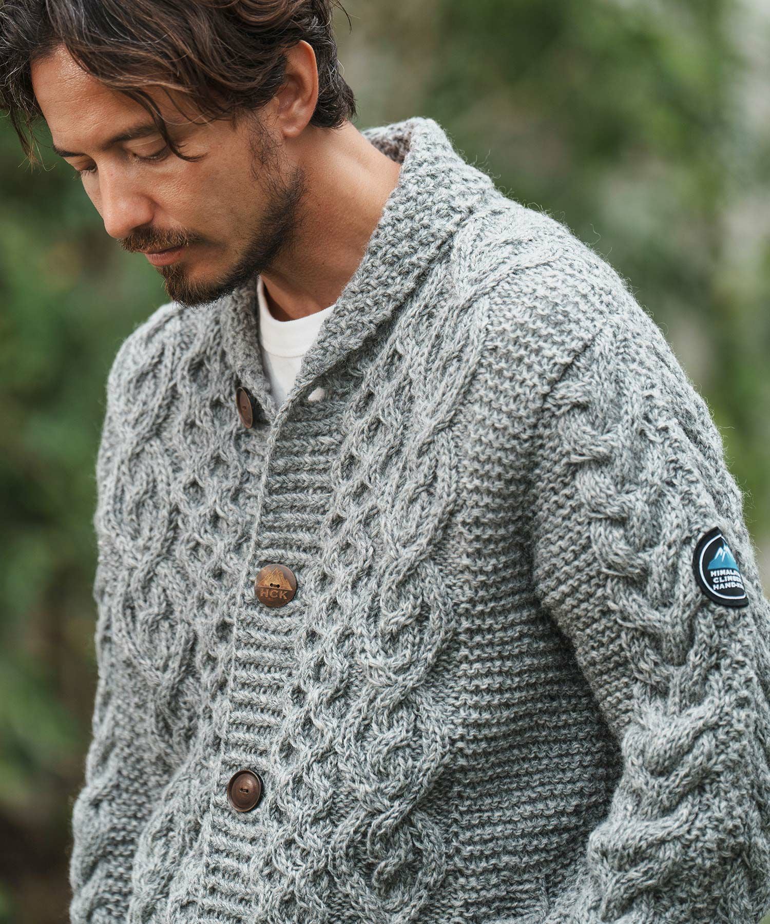 CAMBIO(カンビオ)】【HIMALAYAN CLIMBERS HAND-KNIT】手編みショール