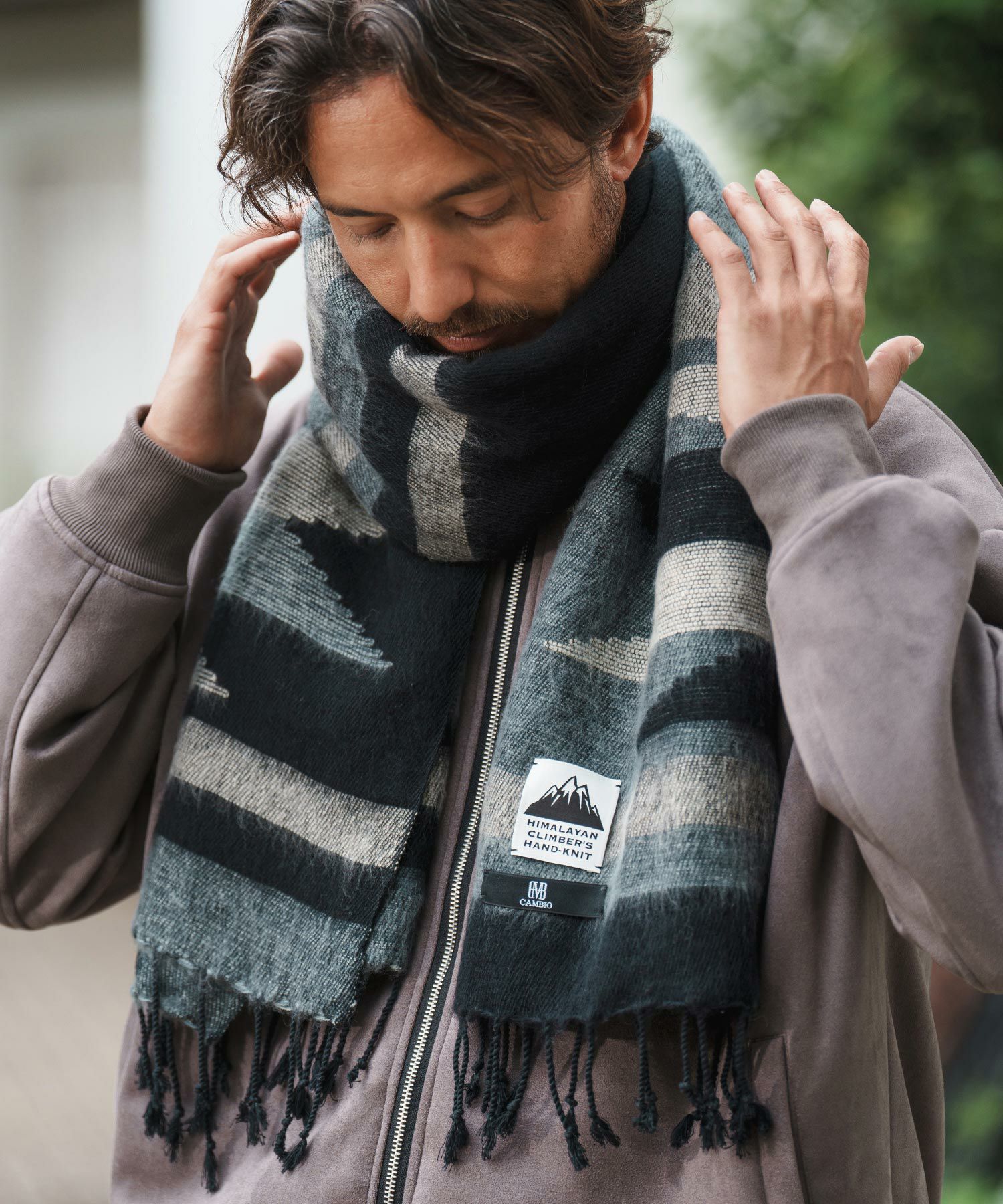 CAMBIO(カンビオ)】【HIMALAYAN CLIMBERS HAND-KNIT】シェルパストール