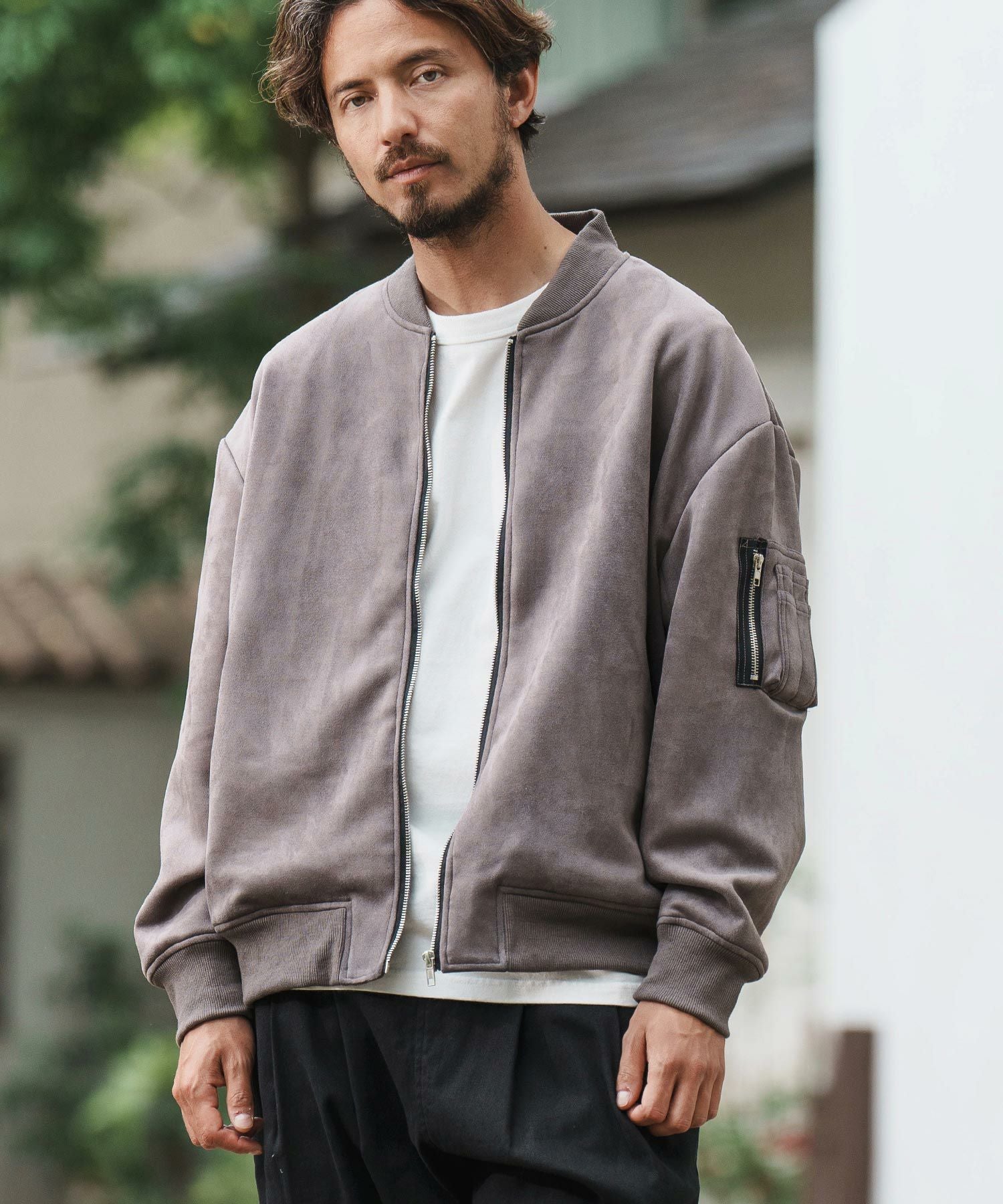 50%OFF【CAMBIO(カンビオ)】フェイクスウェードブルゾン(CMB-R0090