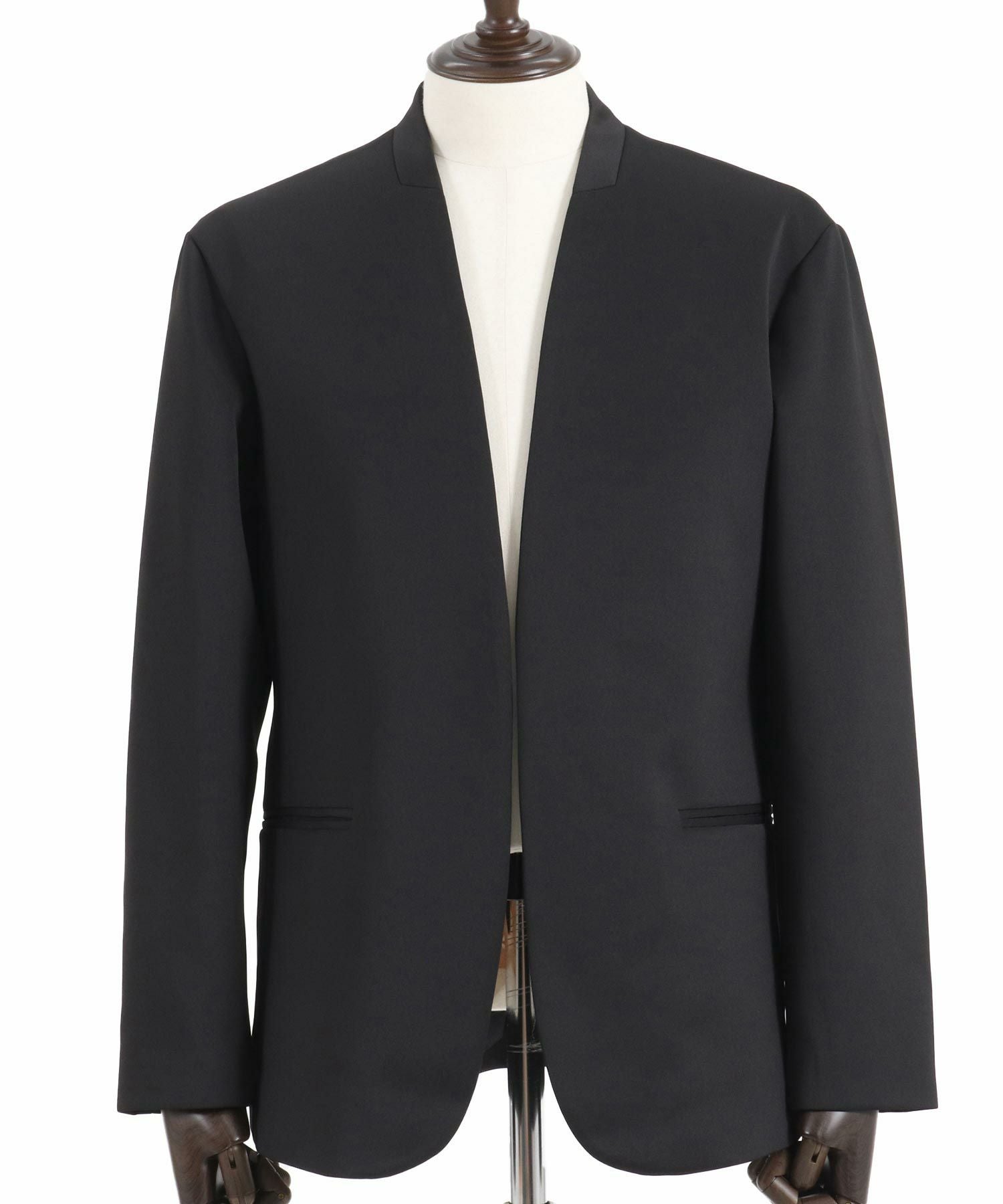 CAMBIO(カンビオ)】リラックスポンチノーカラージャケット(CMB-R0092