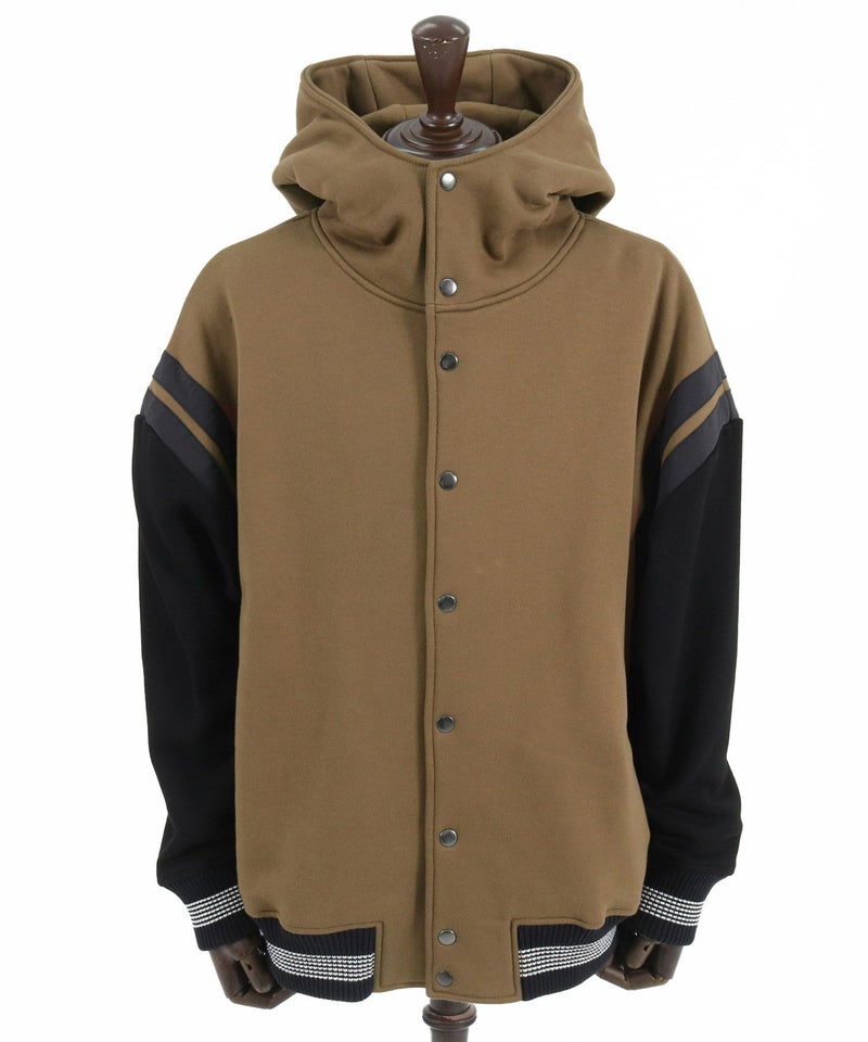CAMBIO(カンビオ)】Back Brushed Sweat Hooded Studium Jacket 
