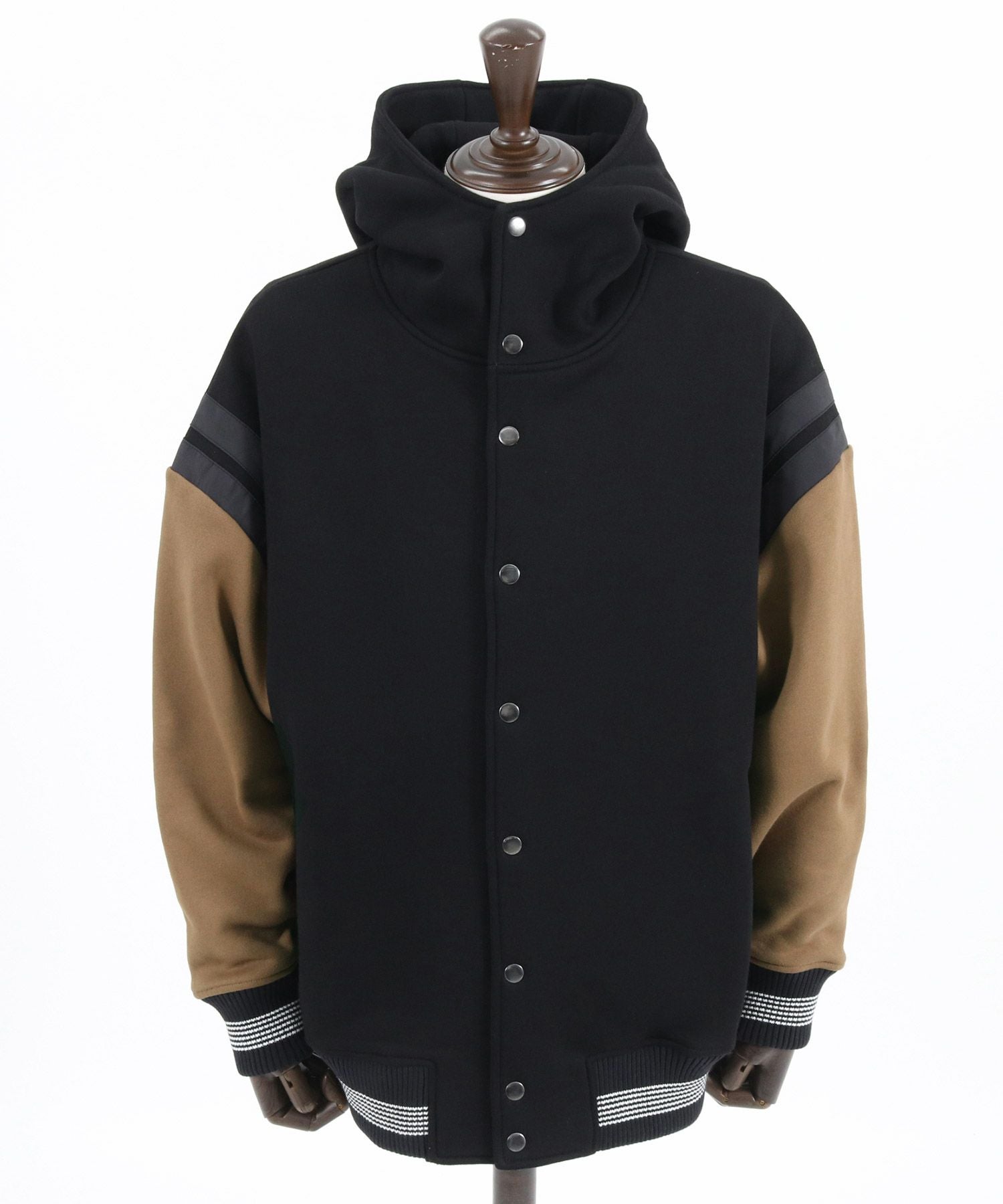 CAMBIO(カンビオ)】Back Brushed Sweat Hooded Studium Jacket