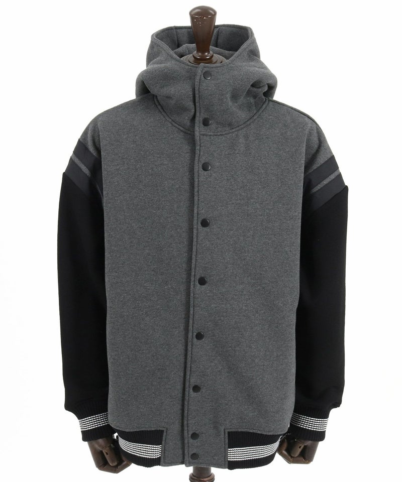 CAMBIO(カンビオ)】Back Brushed Sweat Hooded Studium Jacket 