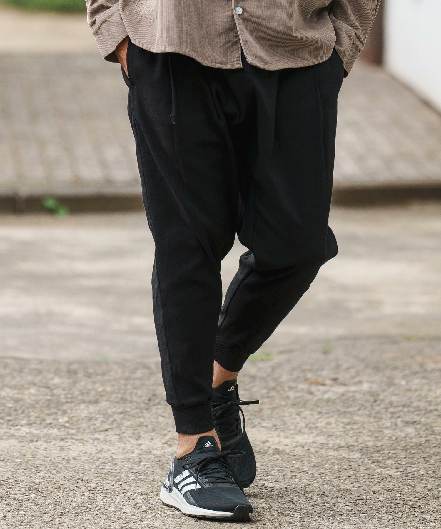 50%OFF【CAMBIO(カンビオ)】Fleece Lining Stretch Twill Jogger Pants