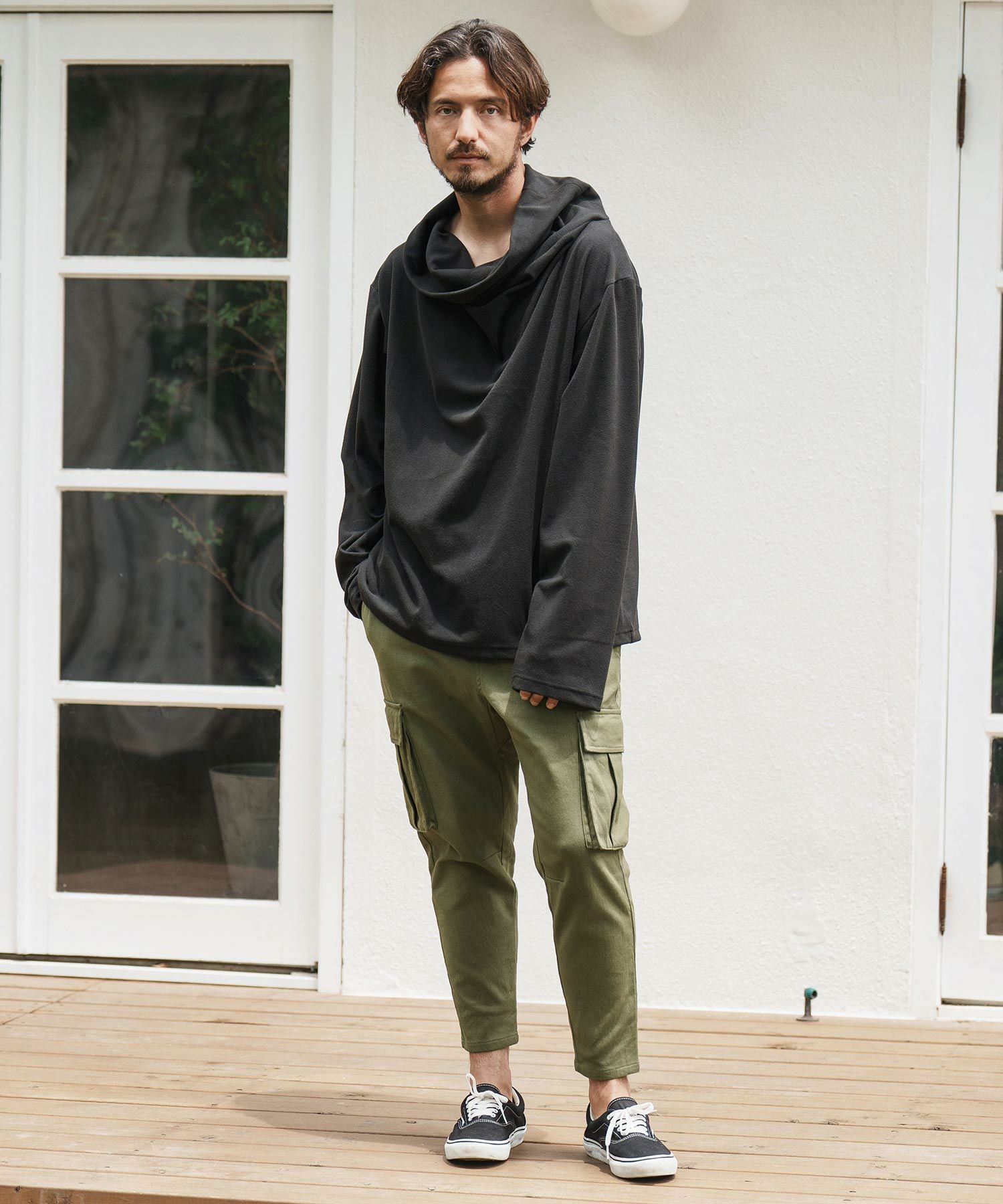 50%OFF【CAMBIO(カンビオ)】Fleece Lining Stretch Twill Ankle Cargo