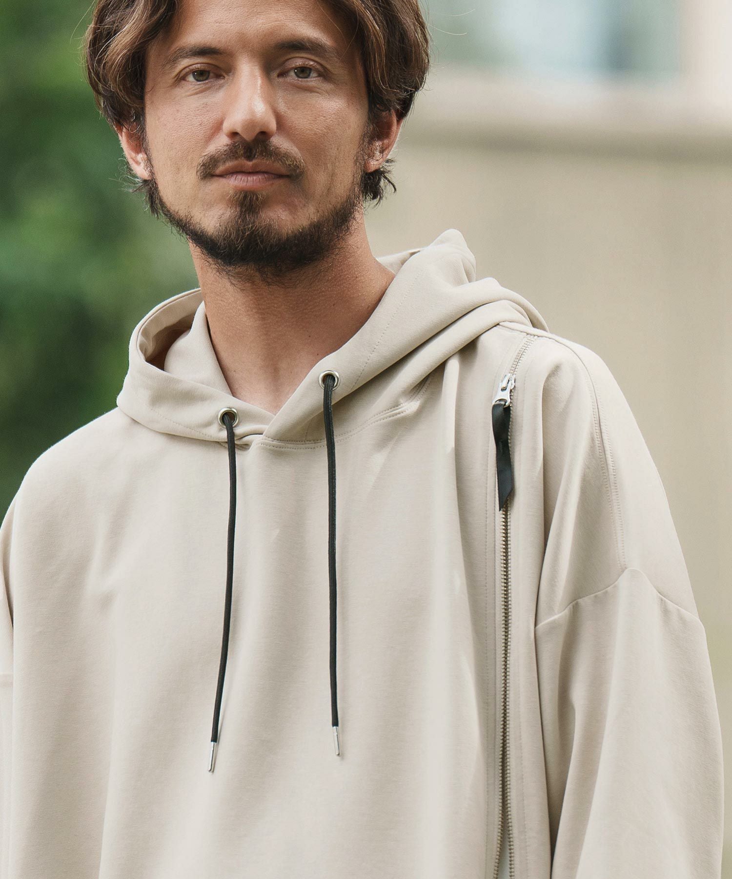 50%OFF【CAMBIO(カンビオ)】Zipper Design Pullover Parka プル