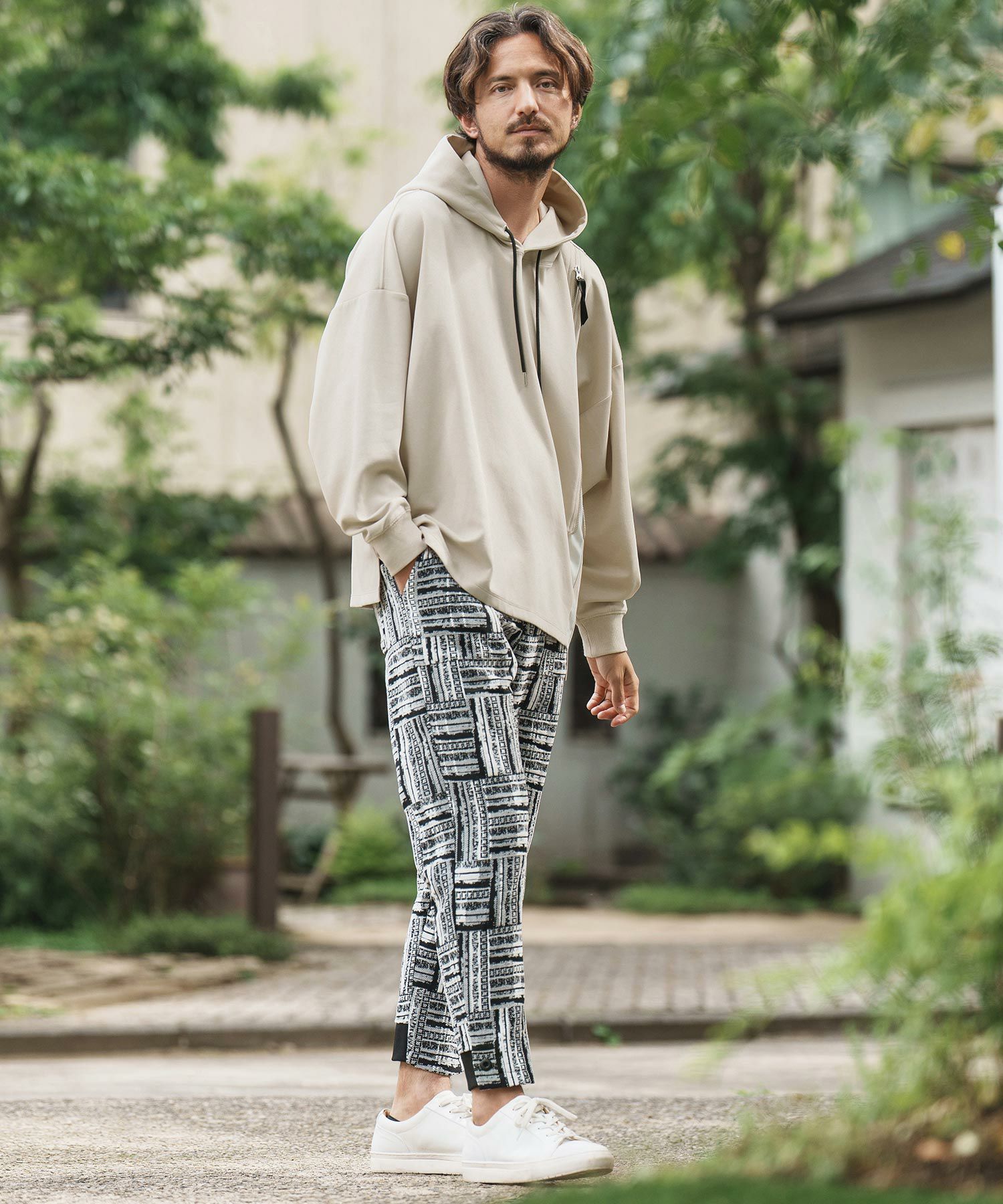 50%OFF【CAMBIO(カンビオ)】Zipper Design Pullover Parka プル