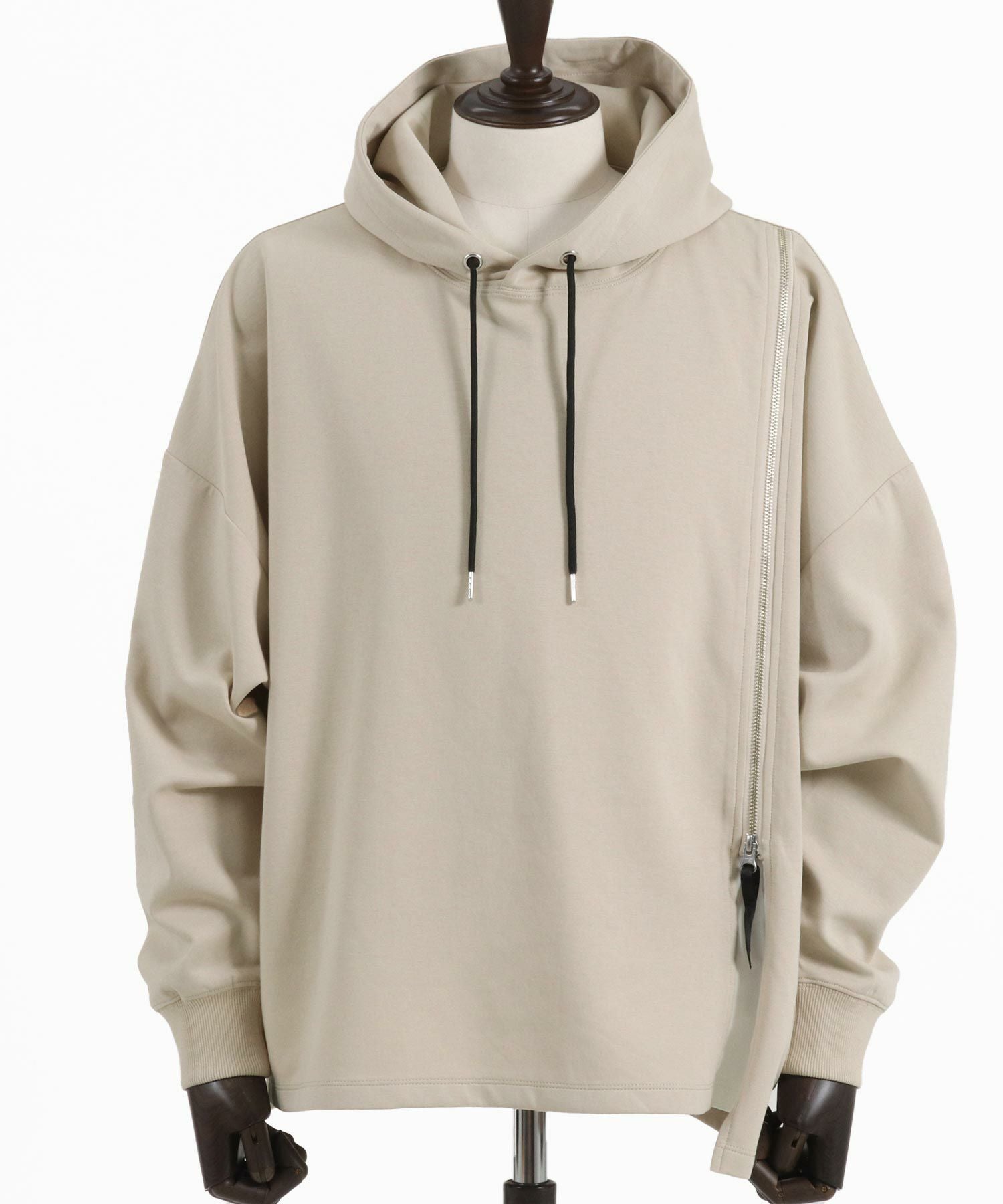 50%OFF【CAMBIO(カンビオ)】Zipper Design Pullover Parka プル