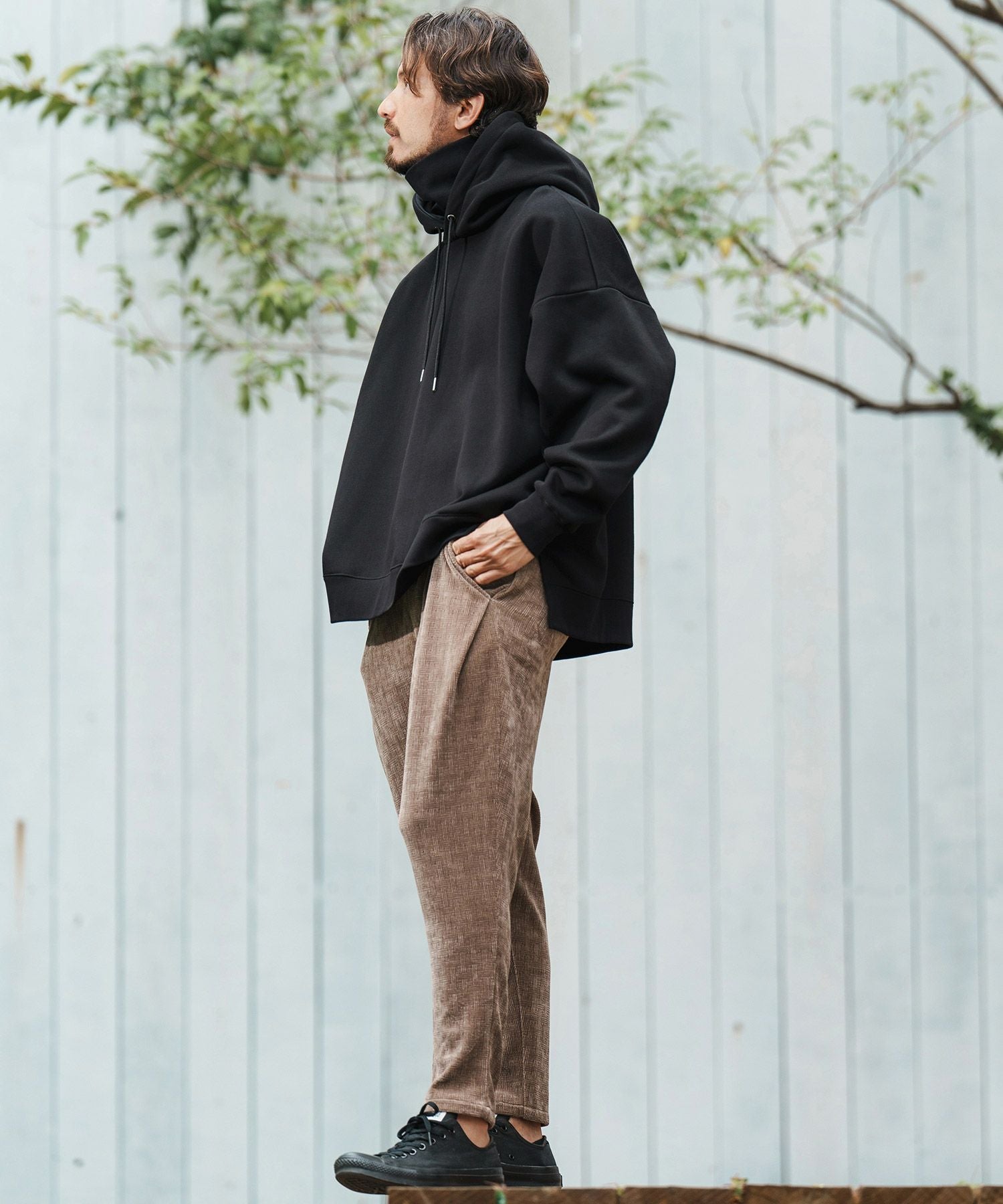 30%OFF【CAMBIO(カンビオ)】Boa Lining Sweat High Neck Hood Mix