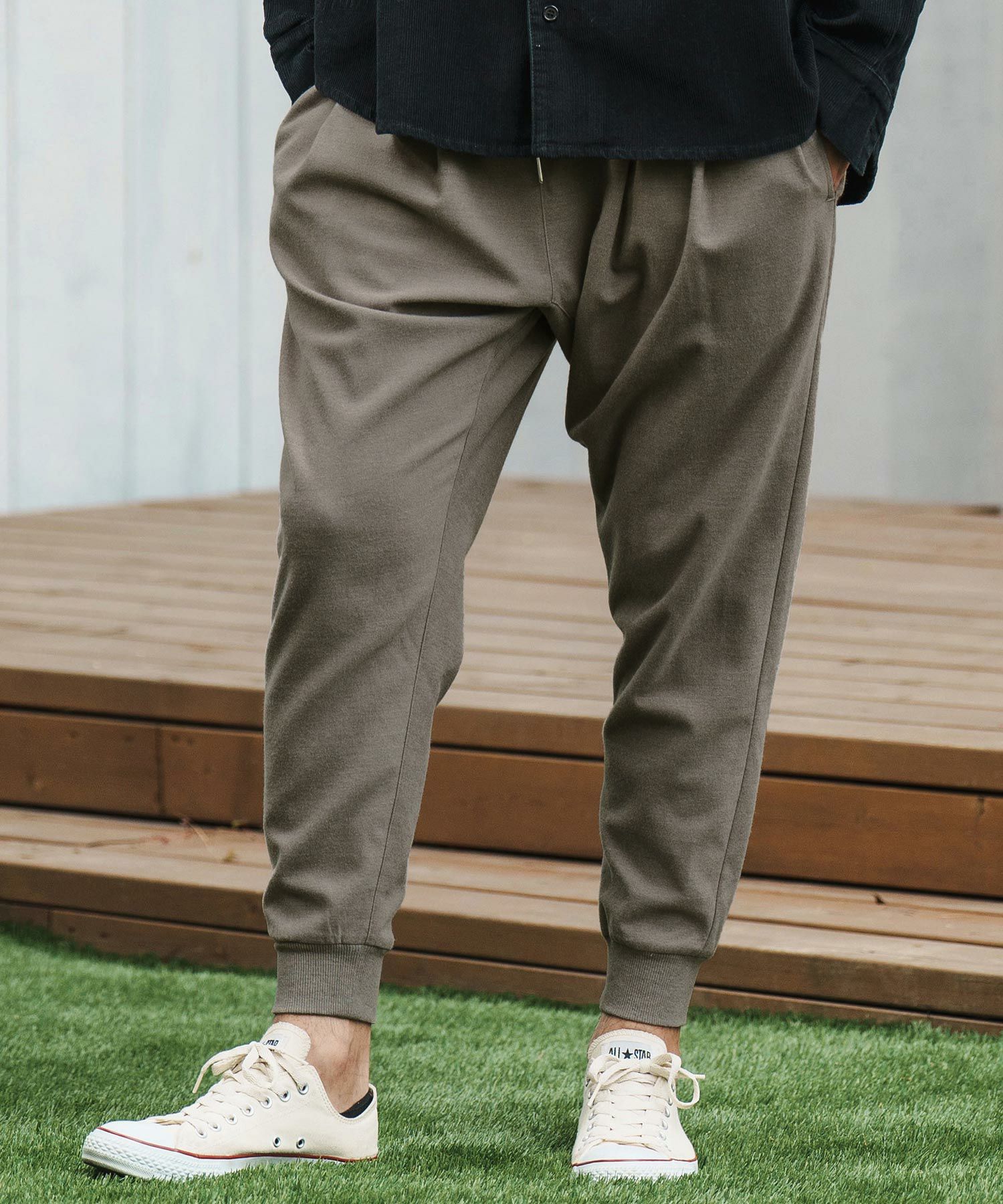 50%OFF【CAMBIO(カンビオ)】Slightly Brushed TR Jogger Pants