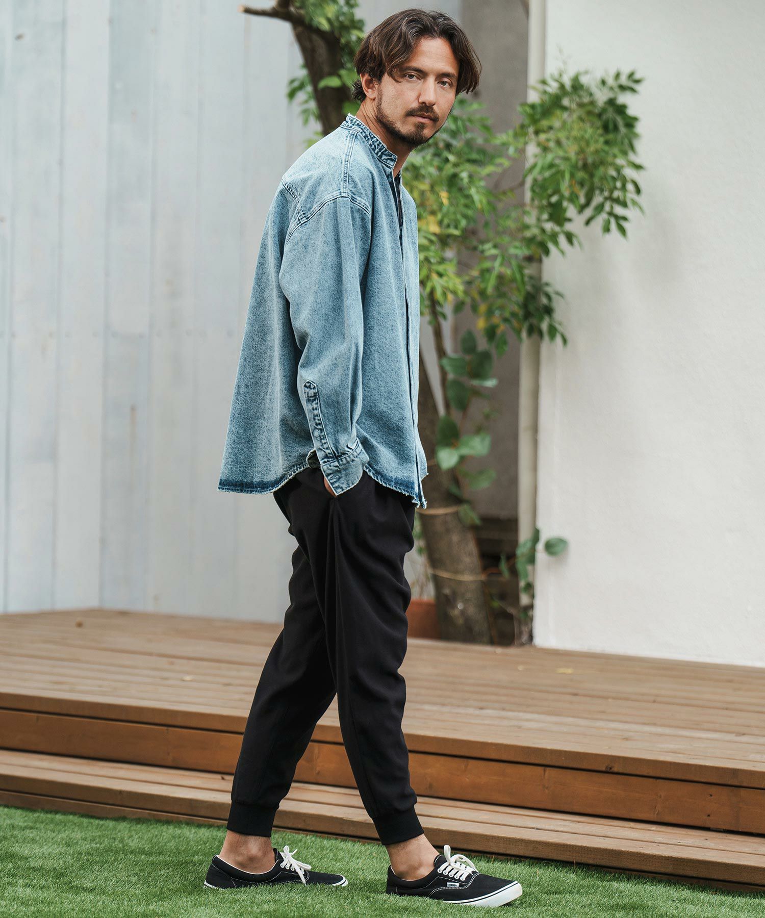 50%OFF【CAMBIO(カンビオ)】Slightly Brushed TR Jogger Pants