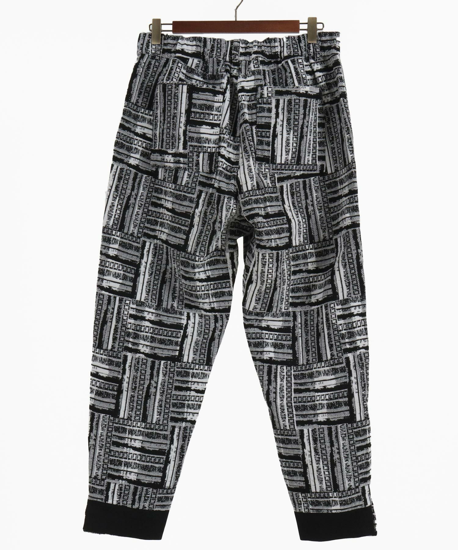 30%OFF【CAMBIO(カンビオ)】Geometric Jacquard Back Style Rib Pants
