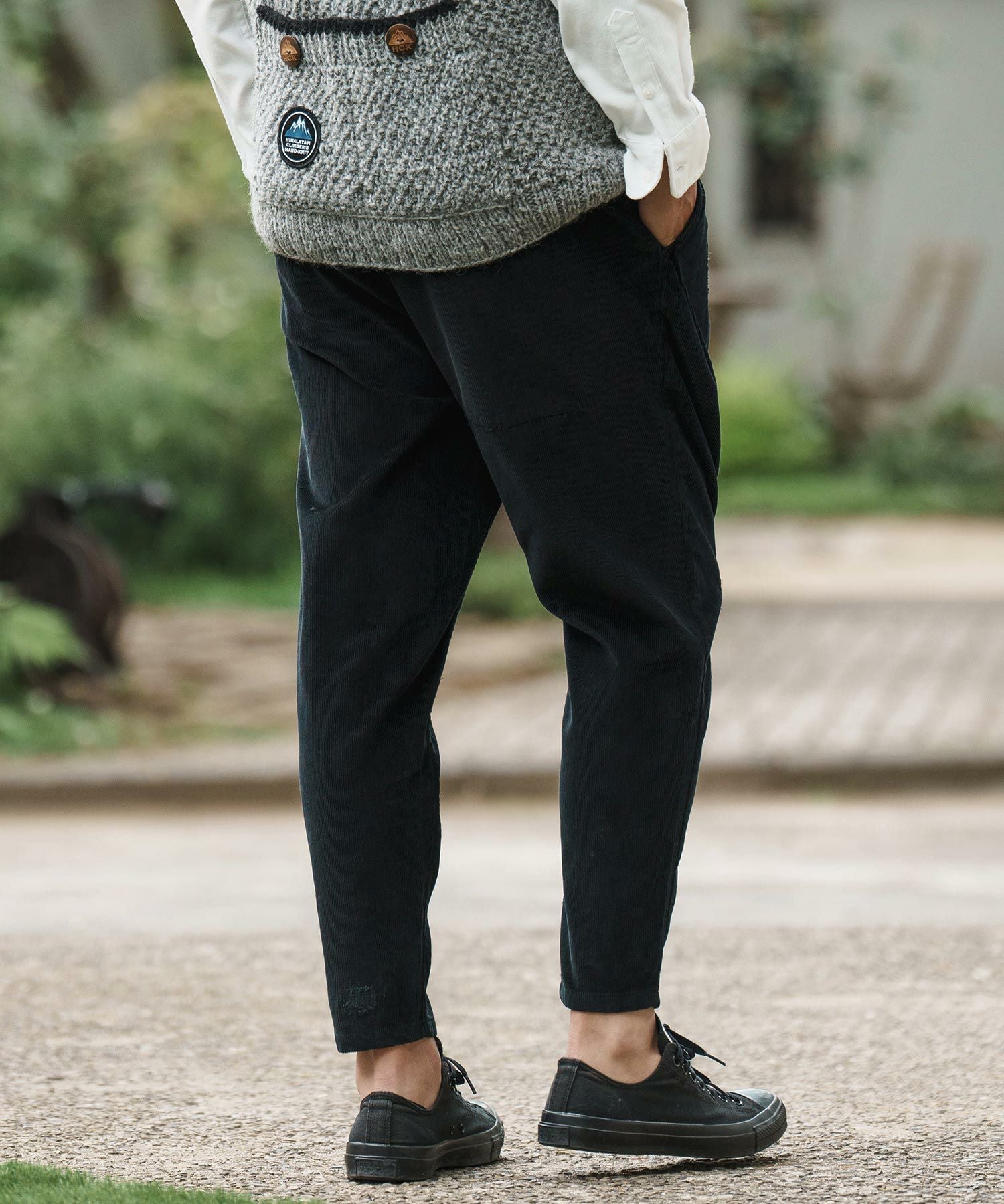 30%OFF【CAMBIO(カンビオ)】Distressed Corduroy Soft Sarrouel