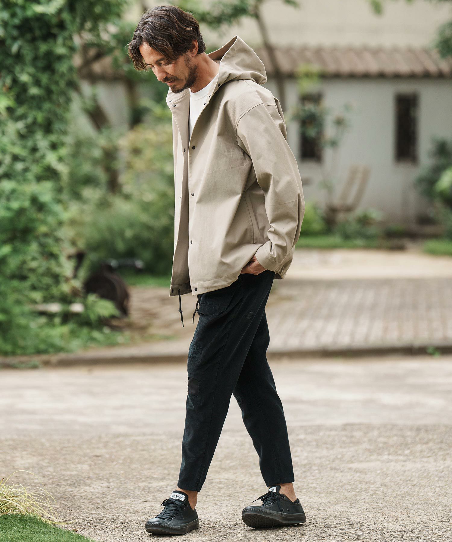 30%OFF【CAMBIO(カンビオ)】Distressed Corduroy Soft Sarrouel